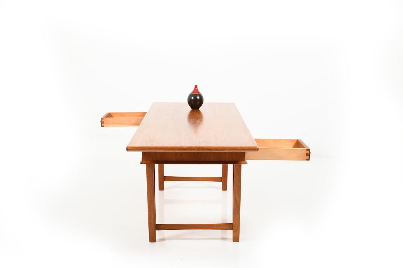 Midcentury Danish Teak Sofa Table by E. W. Bach for Toften Møbelfabrik For Sale 11