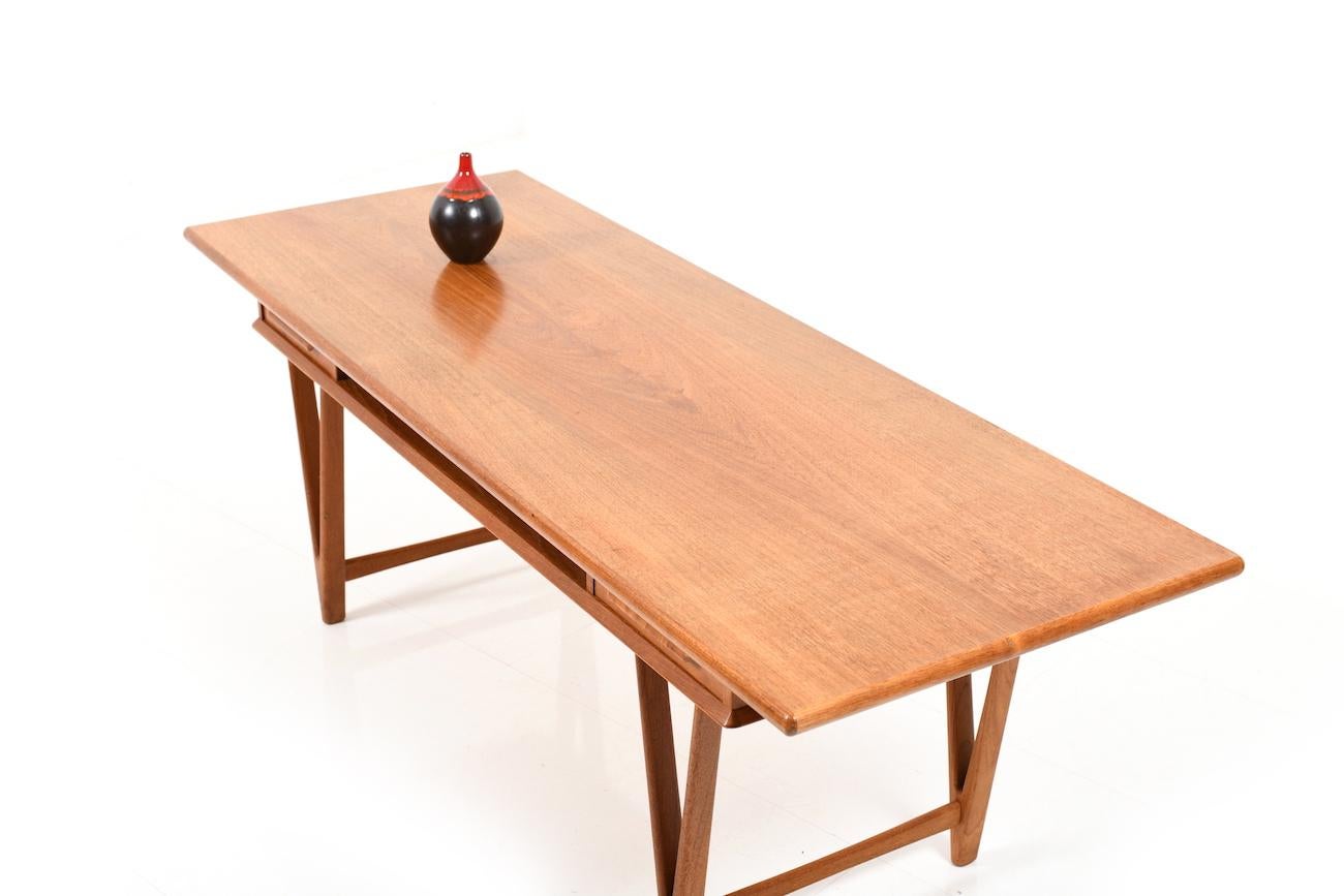 Midcentury Danish Teak Sofa Table by E. W. Bach for Toften Møbelfabrik For Sale 3