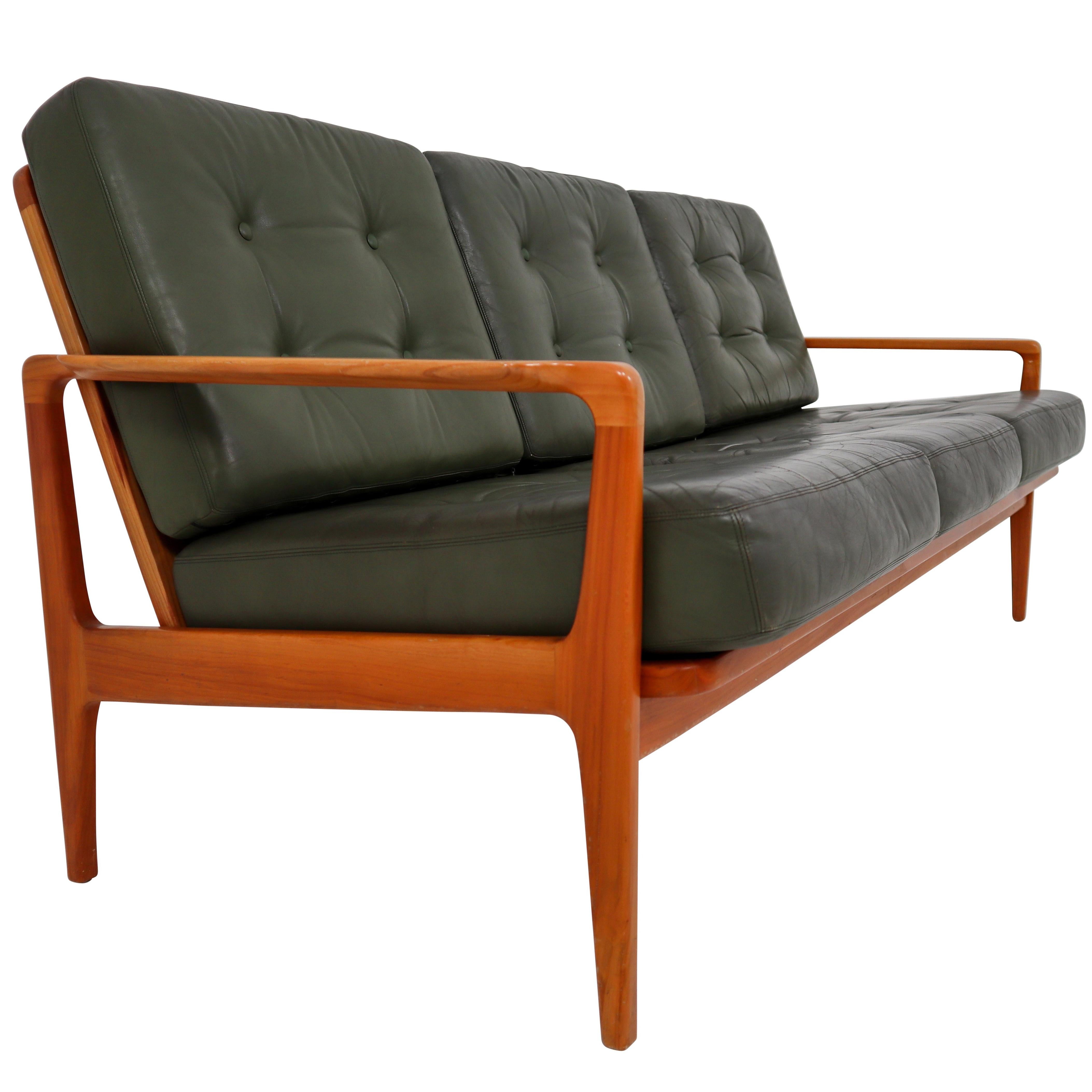 Midcentury Danish Three-Seat Sofa by Arne Wahl Iversen, Denmark, 1960s