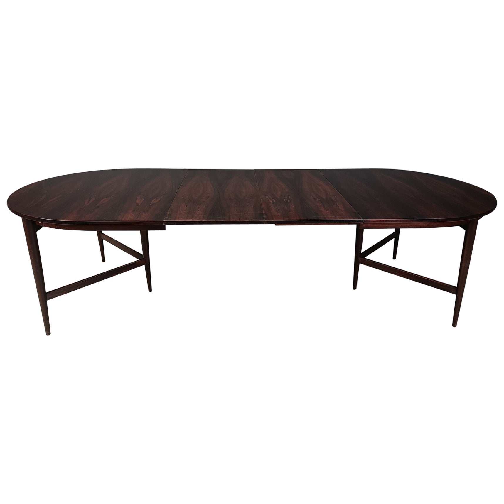 Midcentury Danish XL dining table in rosewood by Arne Vodder for Sibast 1960s