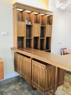 Midcentury Dario Zoureff Australian Walnut Bar Unit
