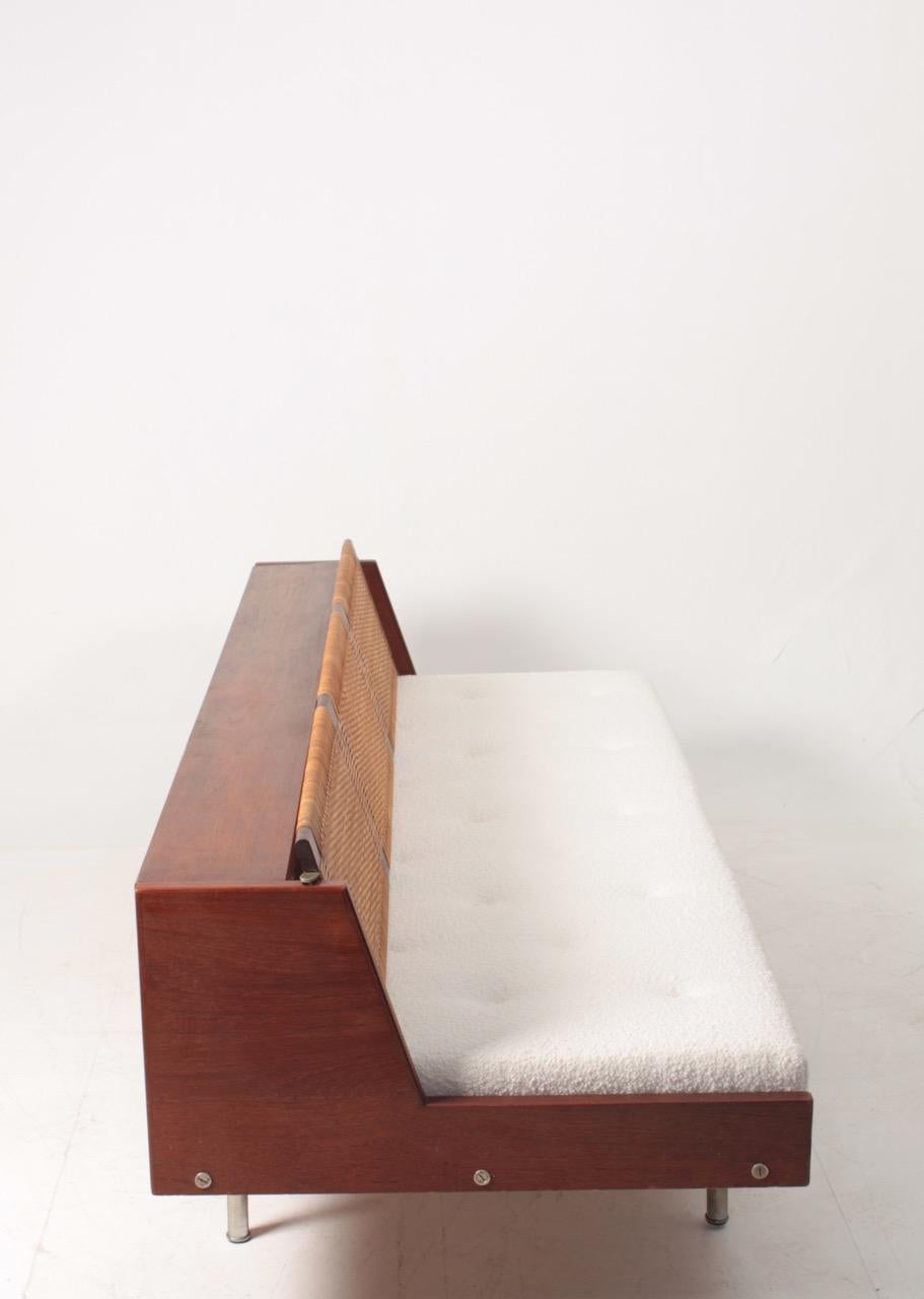 Midcentury Daybed in Teak and Cane by Hans J. Wegner, Made in Denmark 3