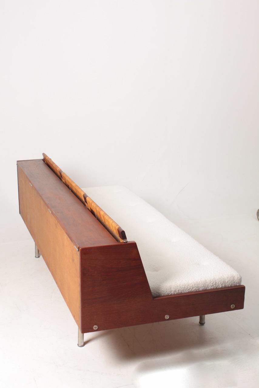 Midcentury Daybed in Teak and Cane by Hans J. Wegner, Made in Denmark 4