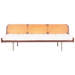Midcentury Daybed in Teak and Cane by Hans J. Wegner, Made in Denmark