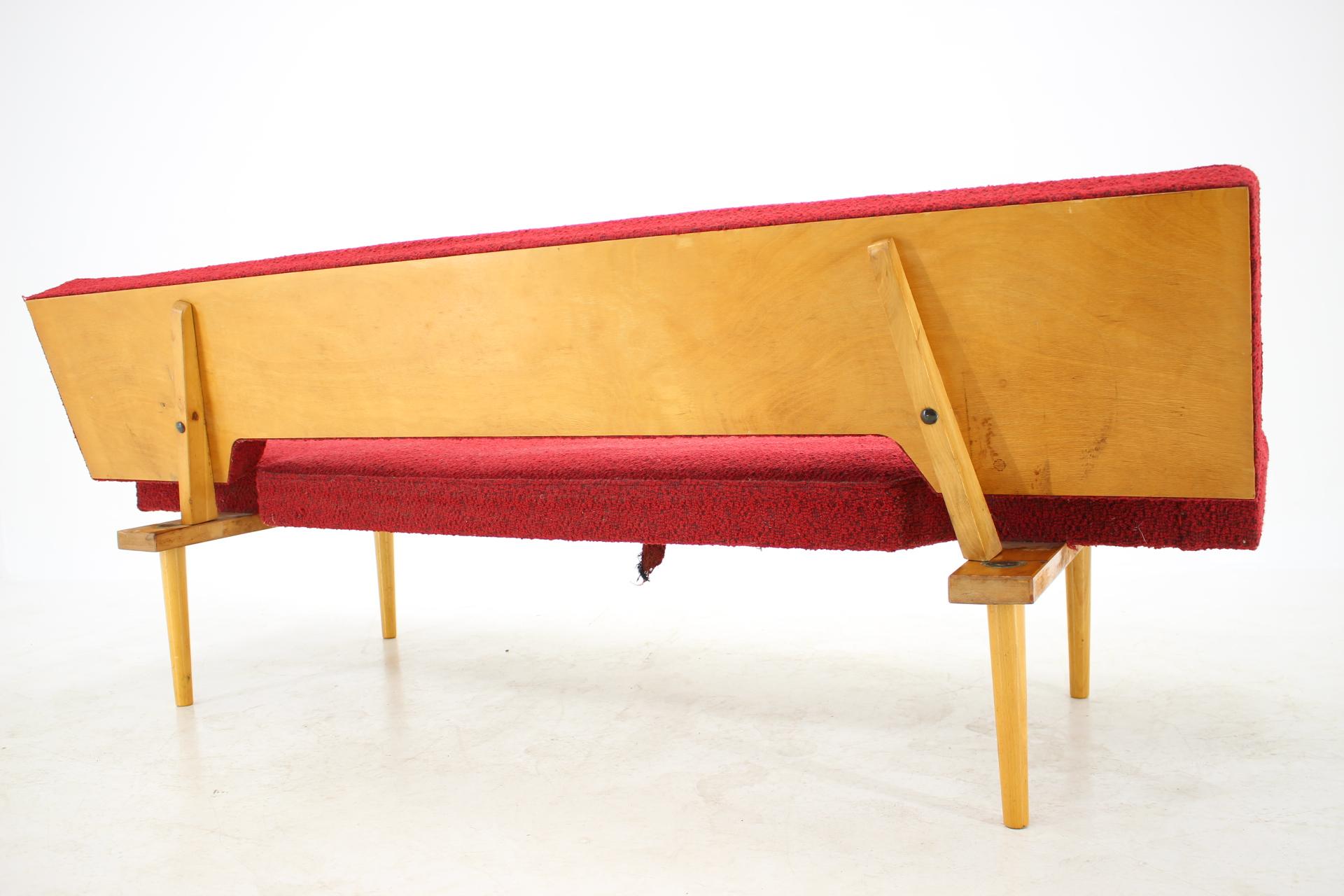 Midcentury Daybed or Sofa Miroslav Navratil, Interier Praha, 1960s For Sale 7