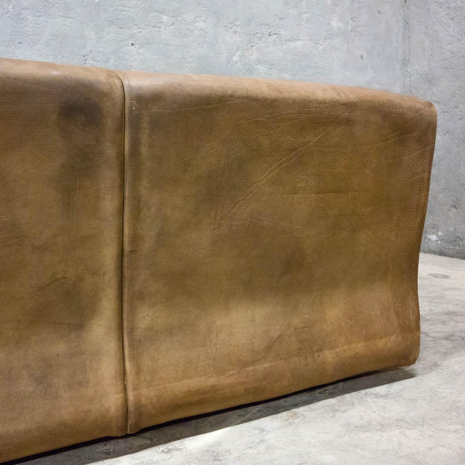 Midcentury De Sede Exclusiv Model DS42 Sofa, Brown Leather, Switzerland, 1970s 3