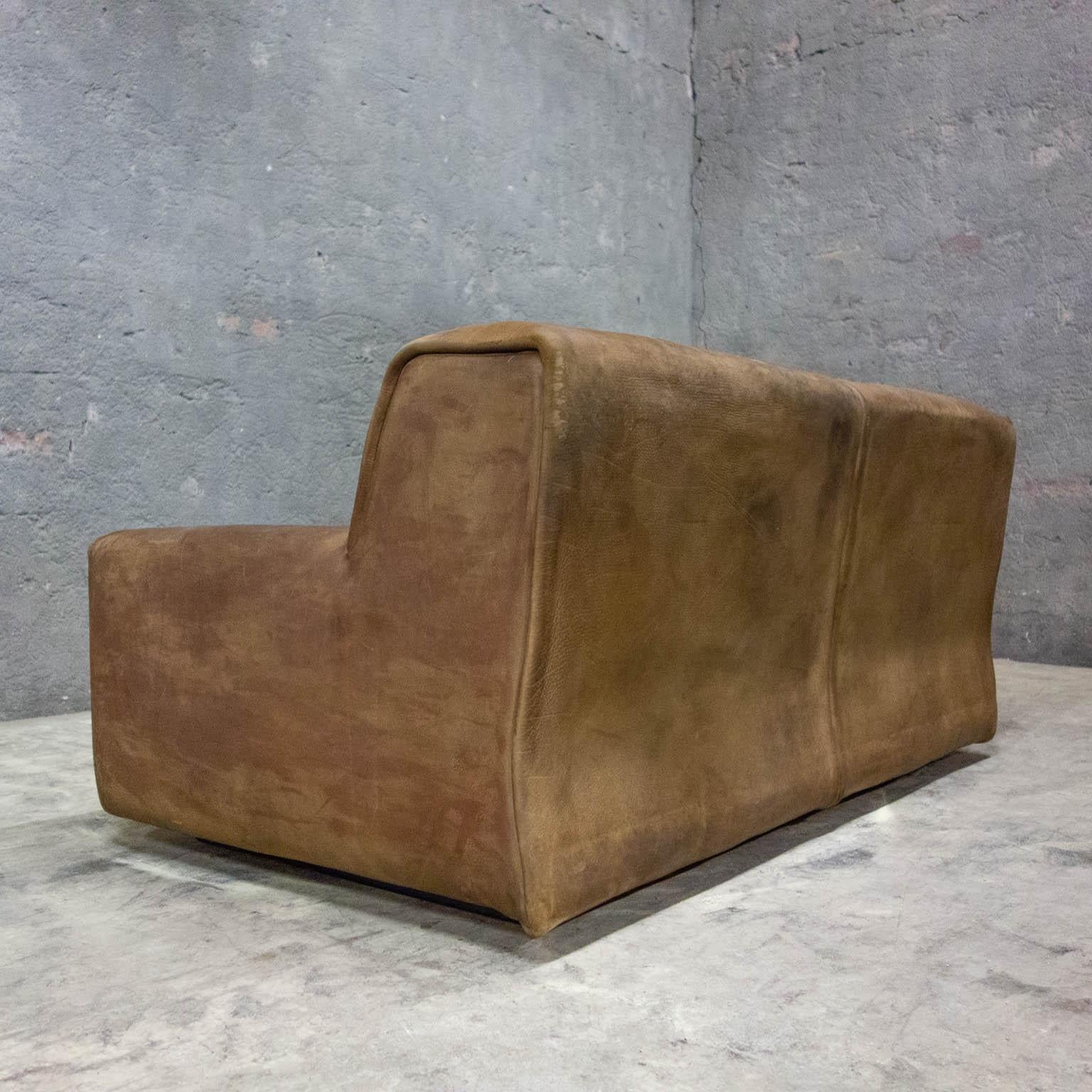 Late 20th Century Midcentury De Sede Exclusiv Model DS42 Sofa, Brown Leather, Switzerland, 1970s