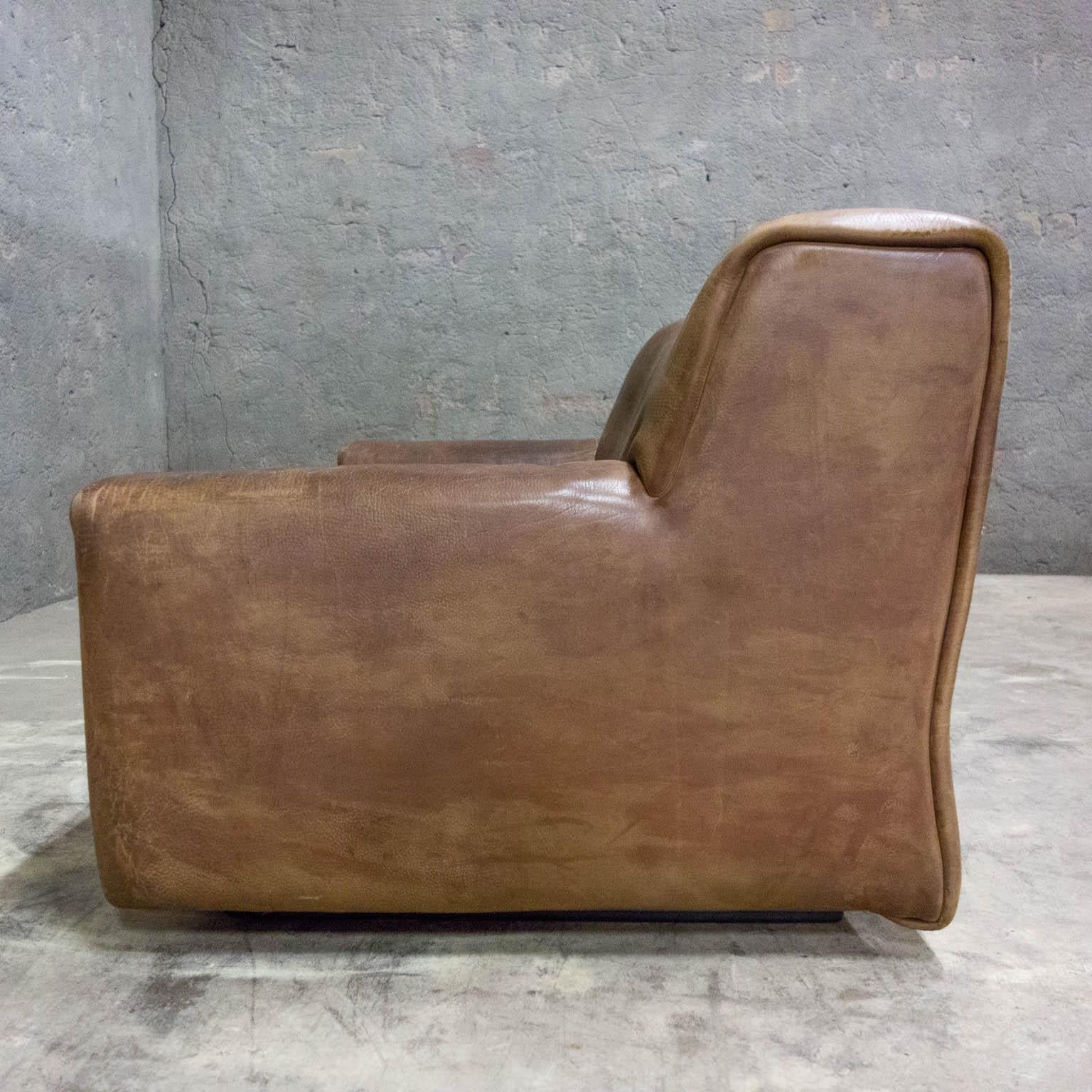 Midcentury De Sede Exclusiv Model DS42 Sofa, Brown Leather, Switzerland, 1970s 2
