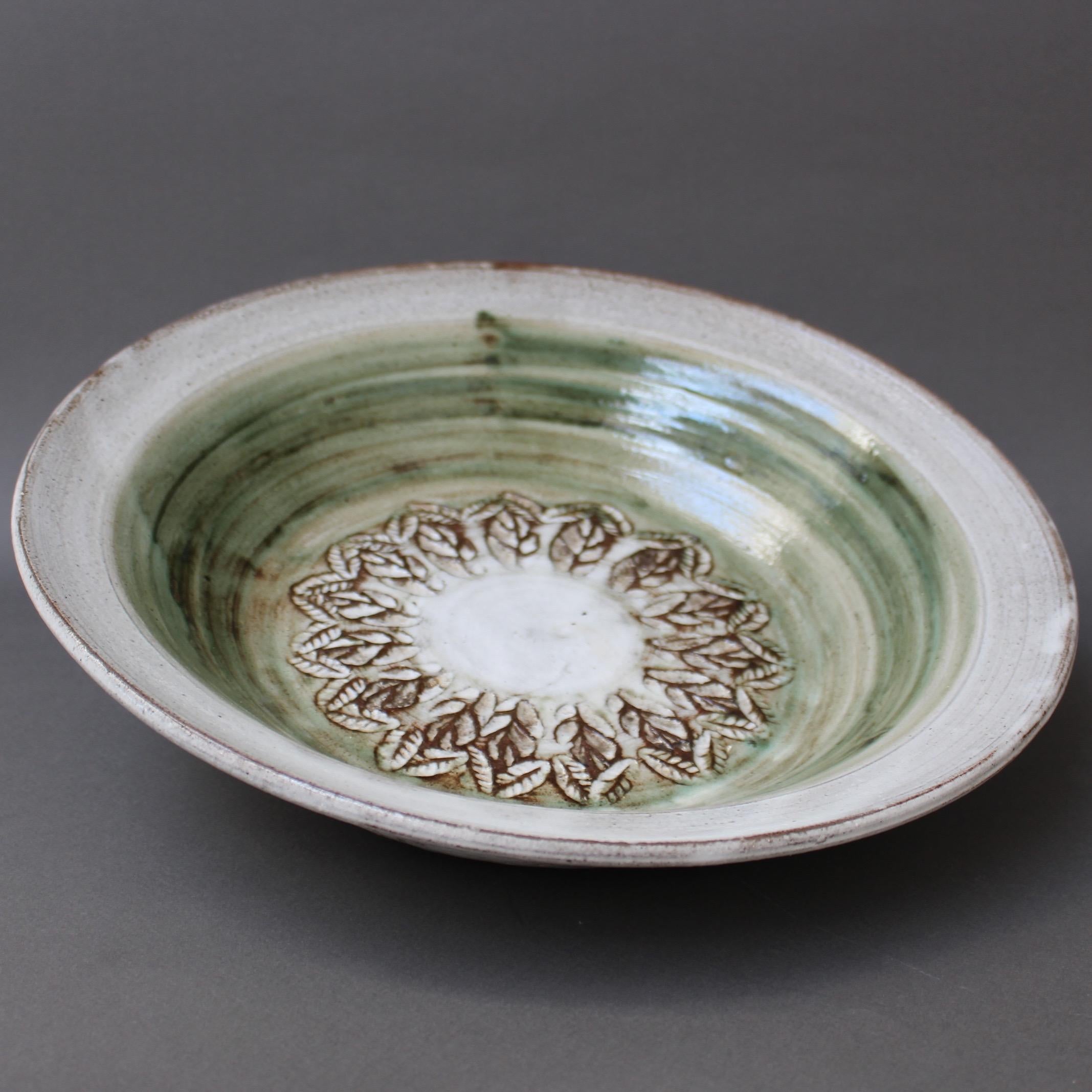 Midcentury Decorative Ceramic Bowl by Albert Thiry, Vallauris, France, c. 1960s 2