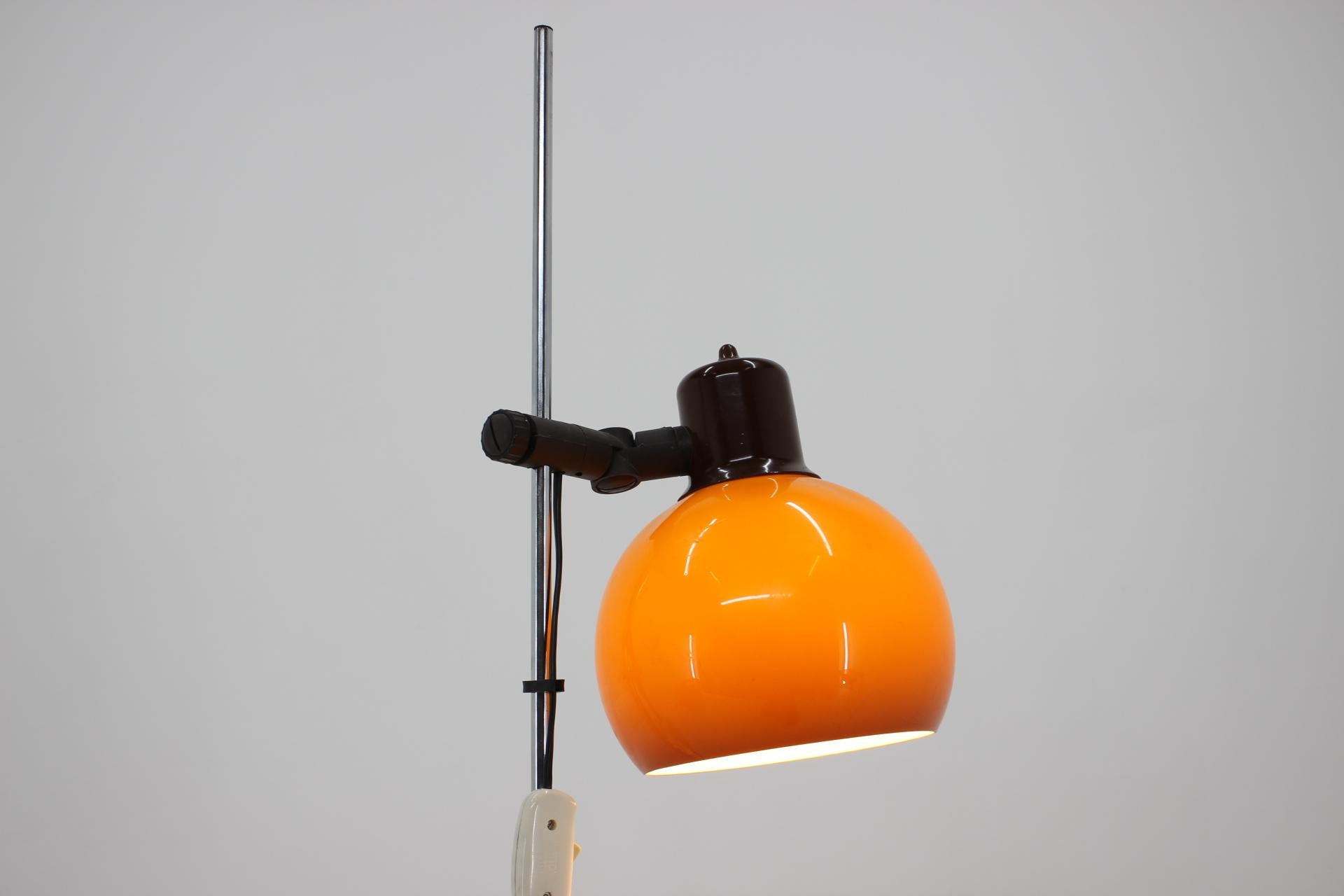 Czech Midcentury Design Adjustable Floor Lamp, 1960s For Sale