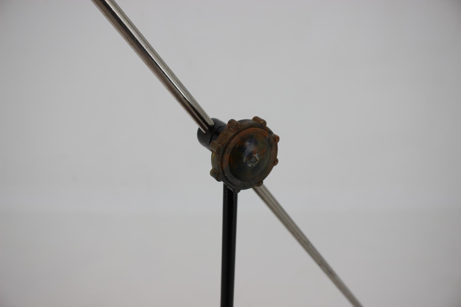 Metal Midcentury Design Adjustable Floor Lamp, 1960s For Sale