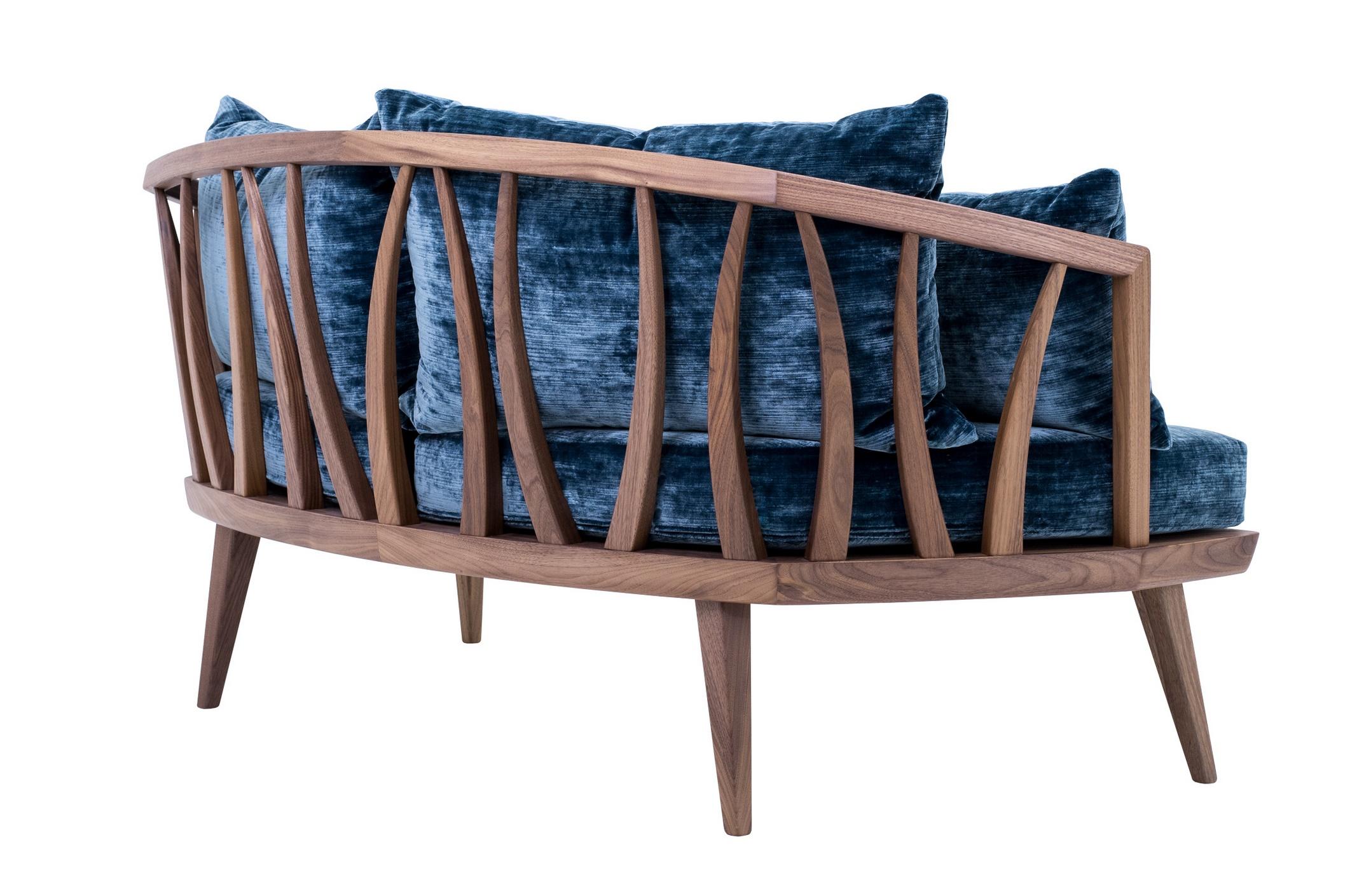 scandinavian wooden sofa