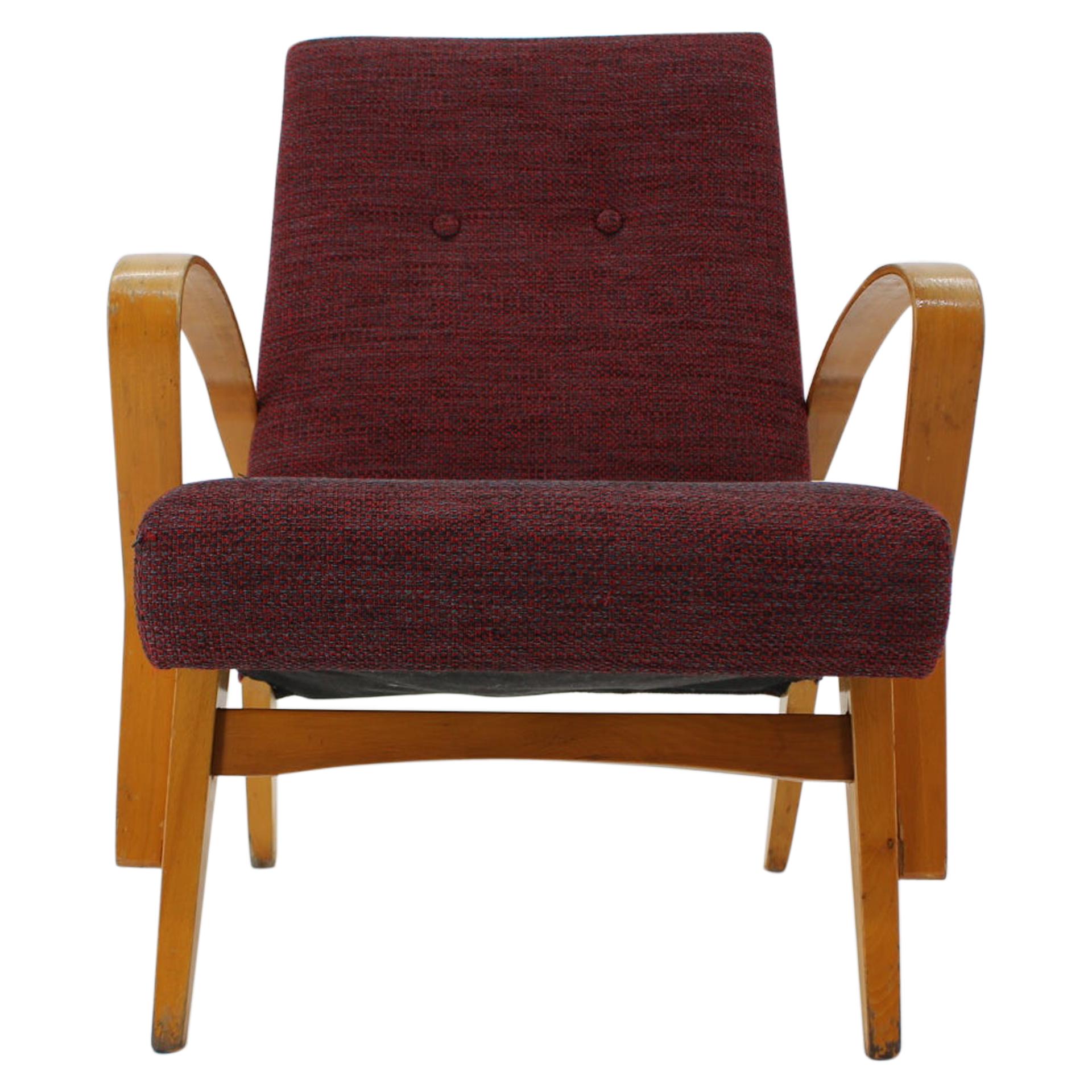 Midcentury Design Armchair / Czechoslovakia, 1960s For Sale