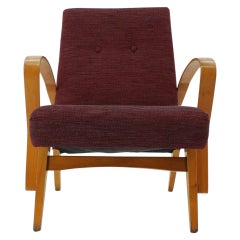 Fauteuil design du milieu du siècle / Tchécoslovaquie, années 1960