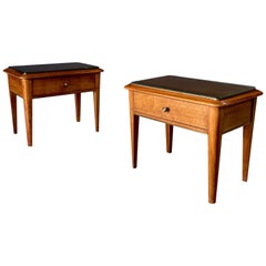 Midcentury Design Bedside Cabinet set, Italy 1950's