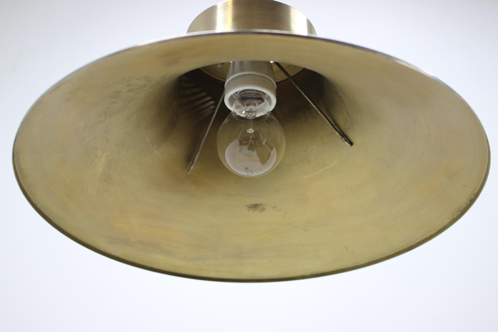 Mid-Century Design Brass Pendant by Napako, 1970s For Sale 1