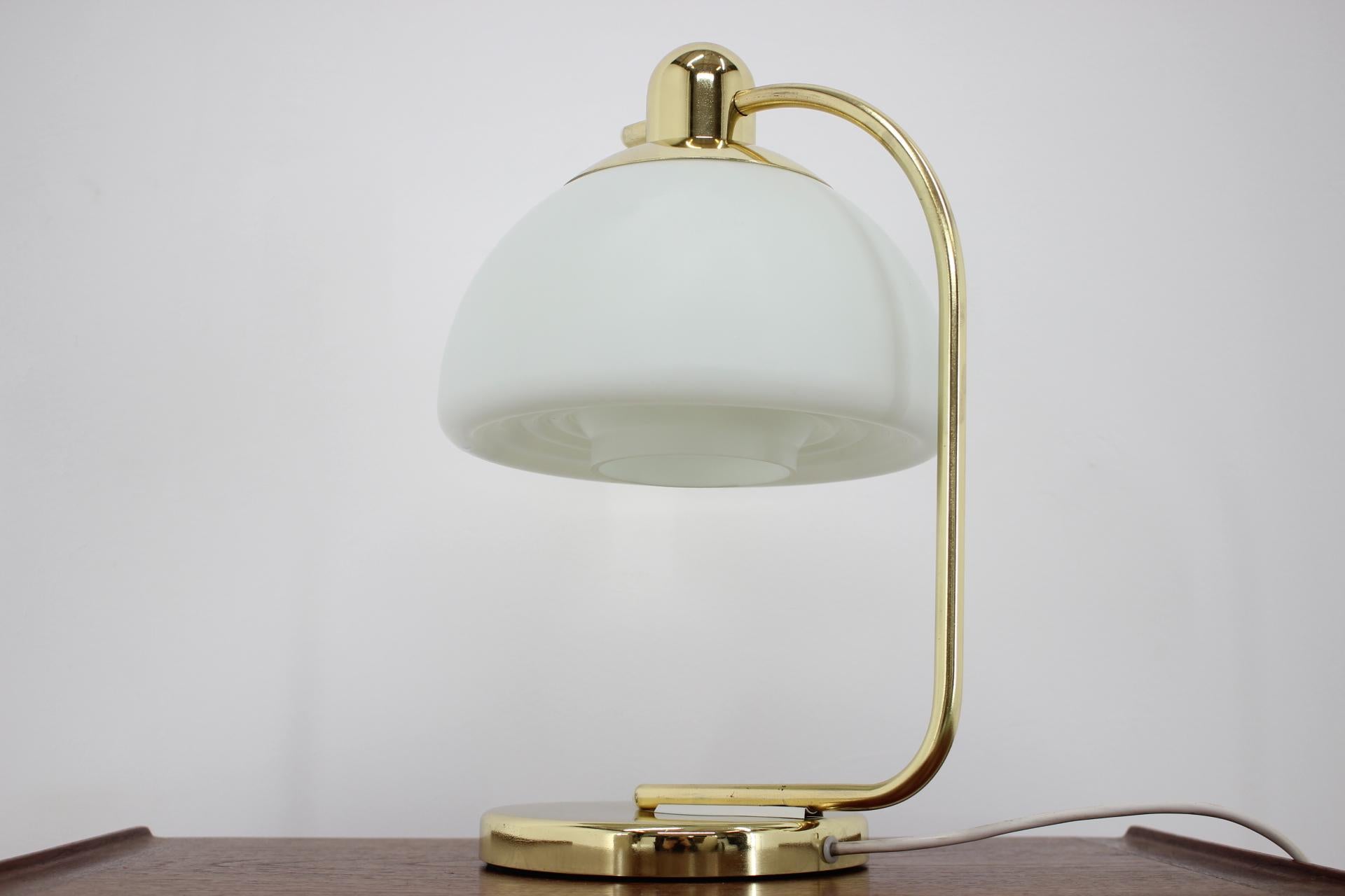 Danish Midcentury Design Brass Table Lamp, Germany, 1980s For Sale