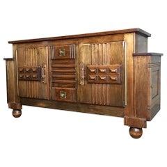 Midcentury Design, Charles Dudouyt, Siteboard, Brutalist, Art Deco