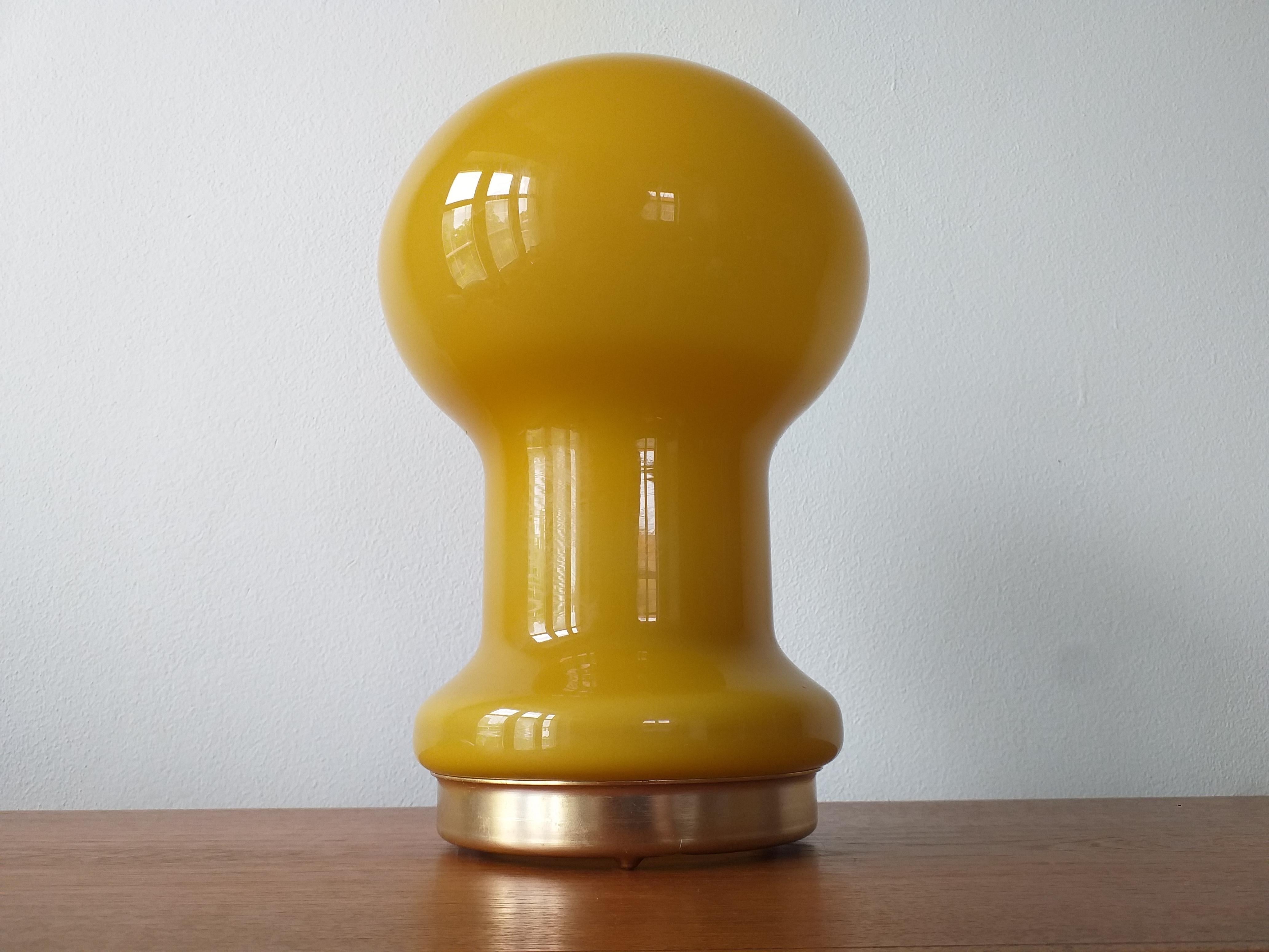 Mid-Century Modern Midcentury Design Glass Table Lamp, 1970s For Sale