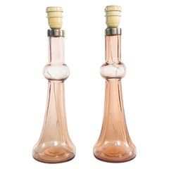 Set di lampade da tavolo in vetro di design del Medioevo di Nanny Still per RAAK, Paesi Bassi 1960