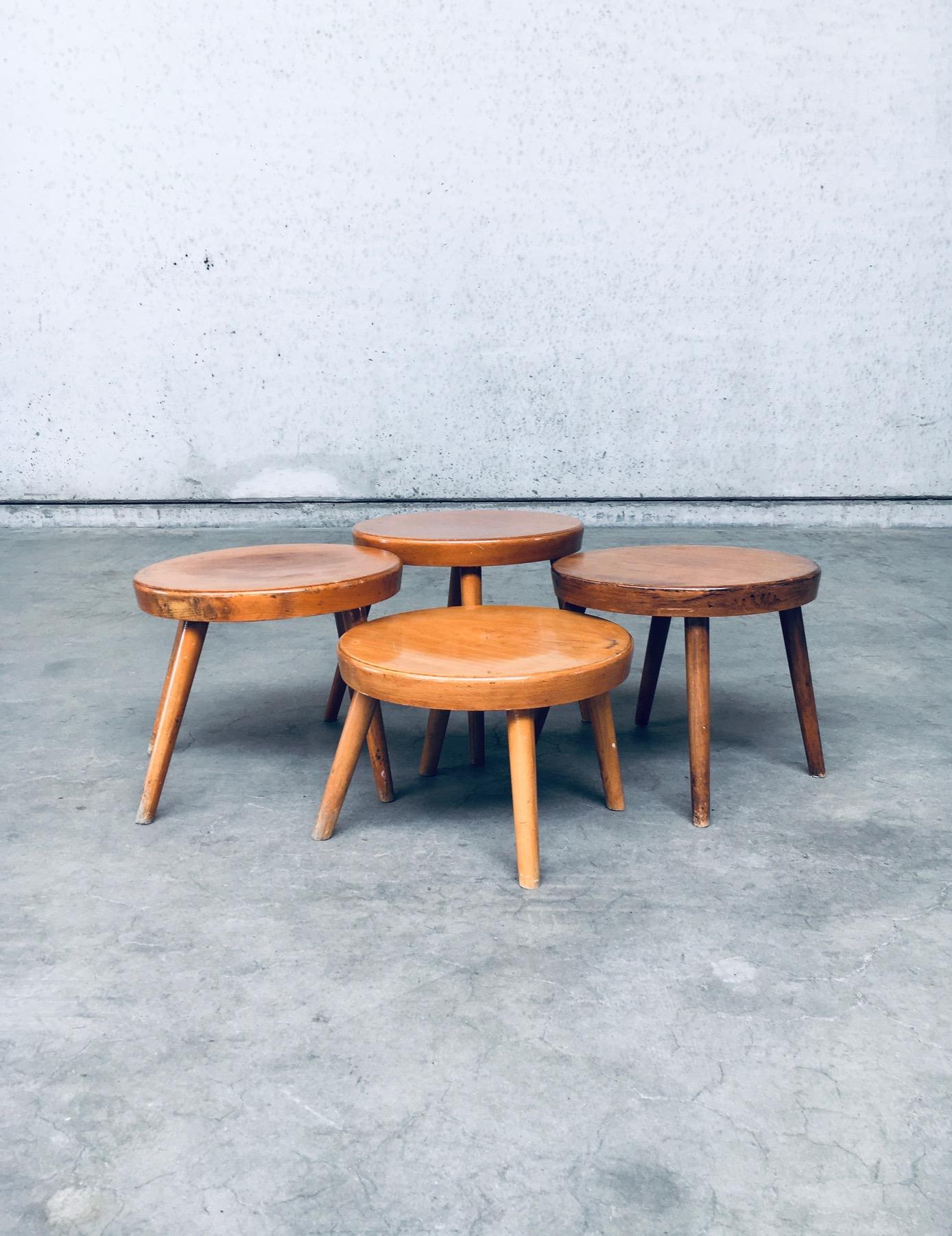 Midcentury Design Niedriger Beistelltisch, Belgien 1950er Jahre im Angebot 7