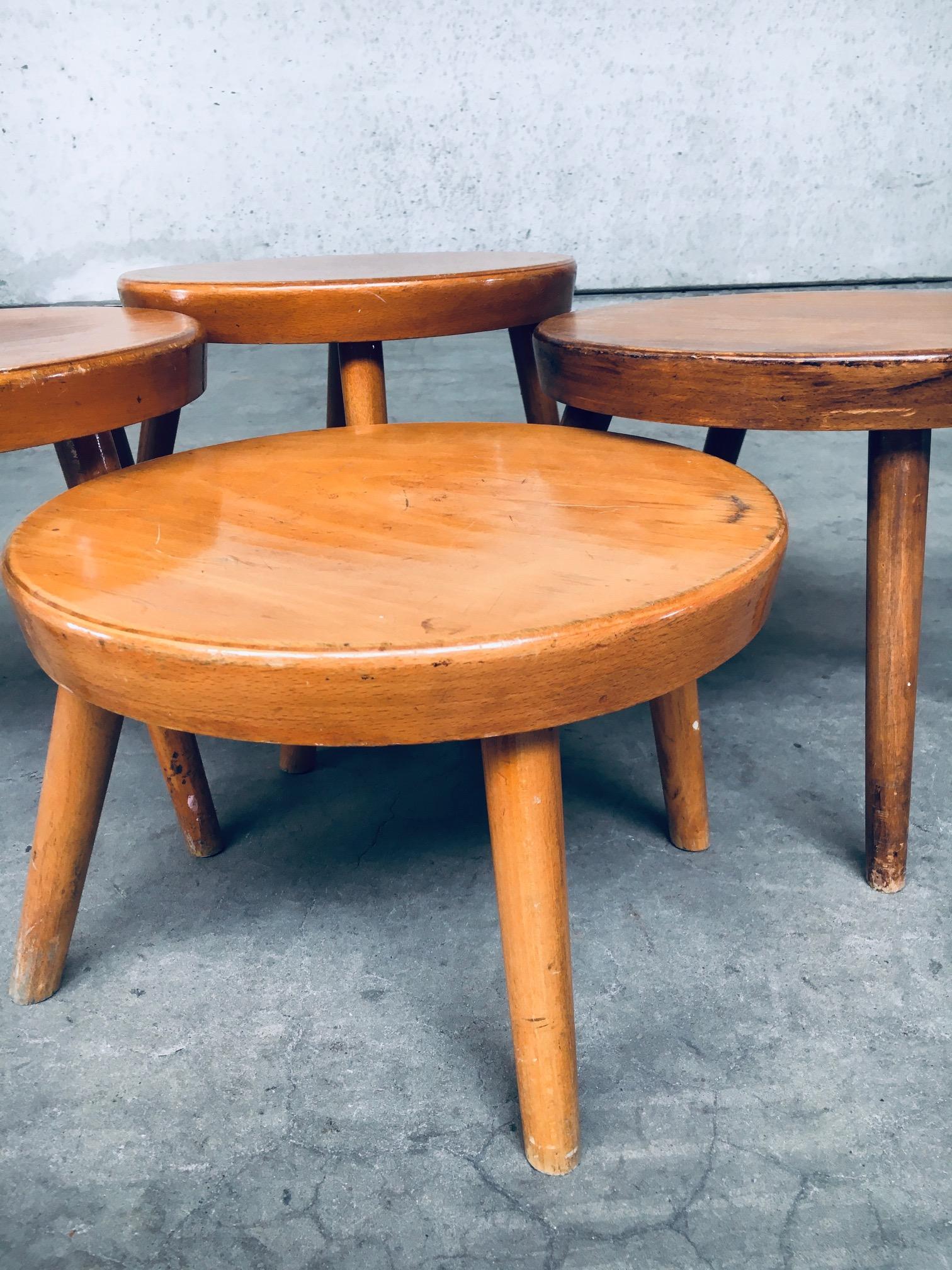 Midcentury Design Niedriger Beistelltisch, Belgien 1950er Jahre im Angebot 11