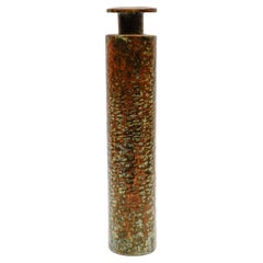 Mid.Century Design Massive Vase aus gehämmertem Kupfer, 1950er Jahre Deutschland