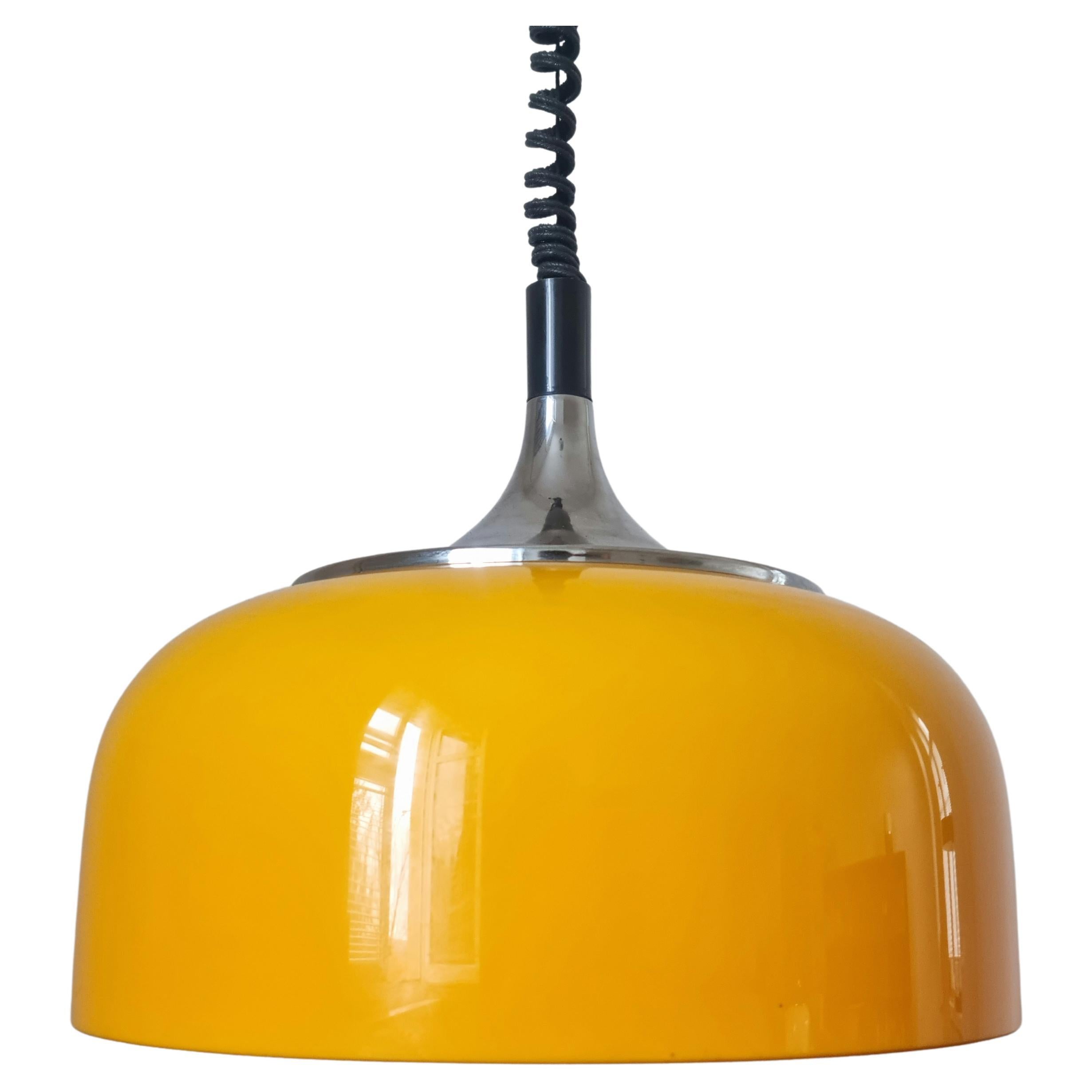 Colgante de diseño de mediados de siglo Meblo, Harvey Guzzini, Italia, años 70