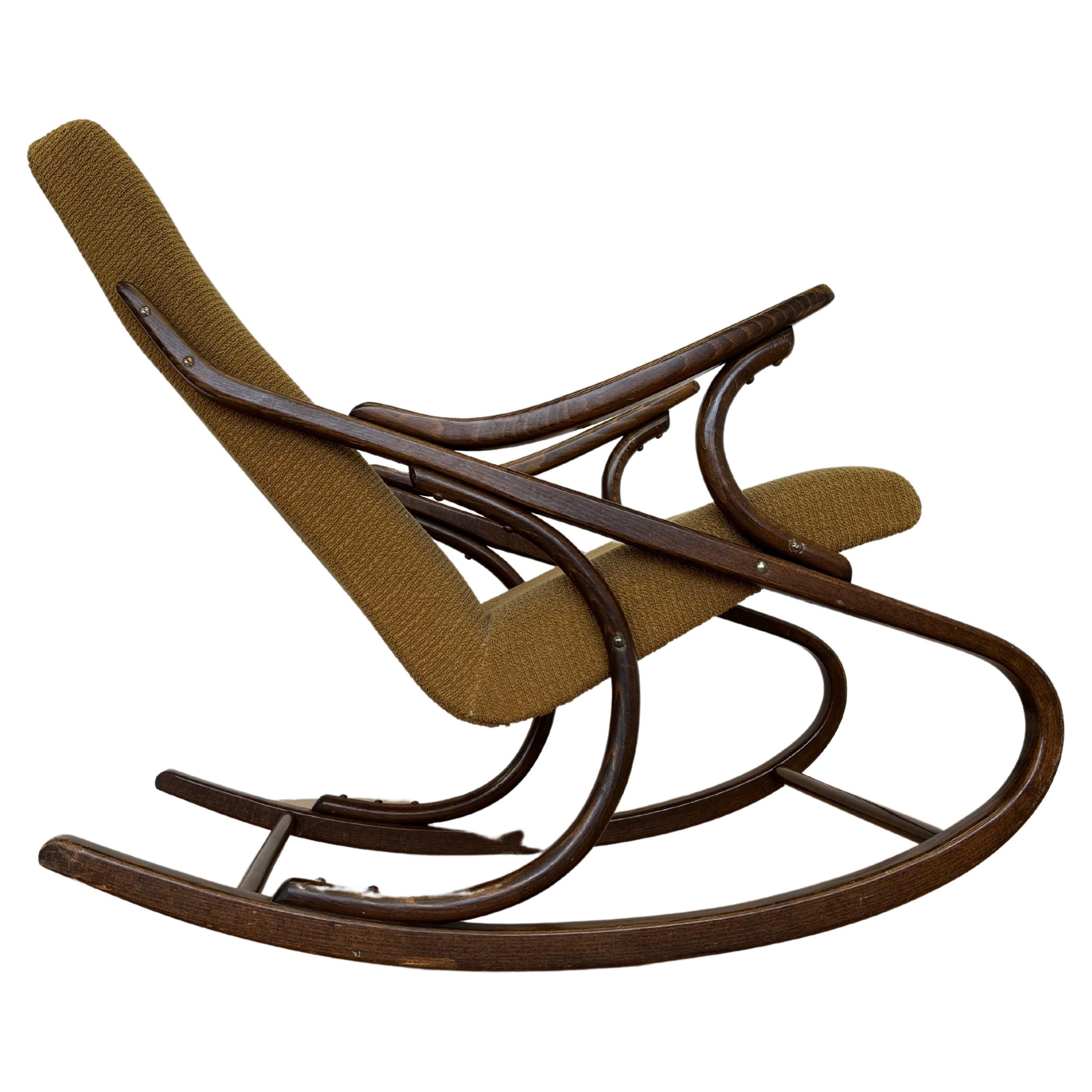 Midcentury Design Rocking Chair by TON / Expo, 1958 For Sale