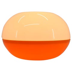 Midcentury Design Space Age Glass Table Lamp, 1970s, Czechoslovakia