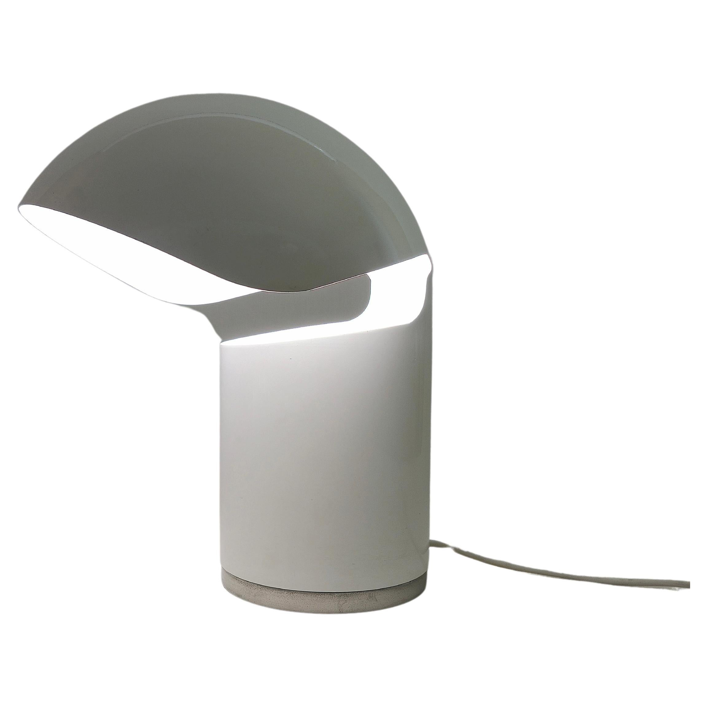 Midcentury Design Table Lamp by Franco Buzzi for Francesconi  In Metal Itali 60s For Sale