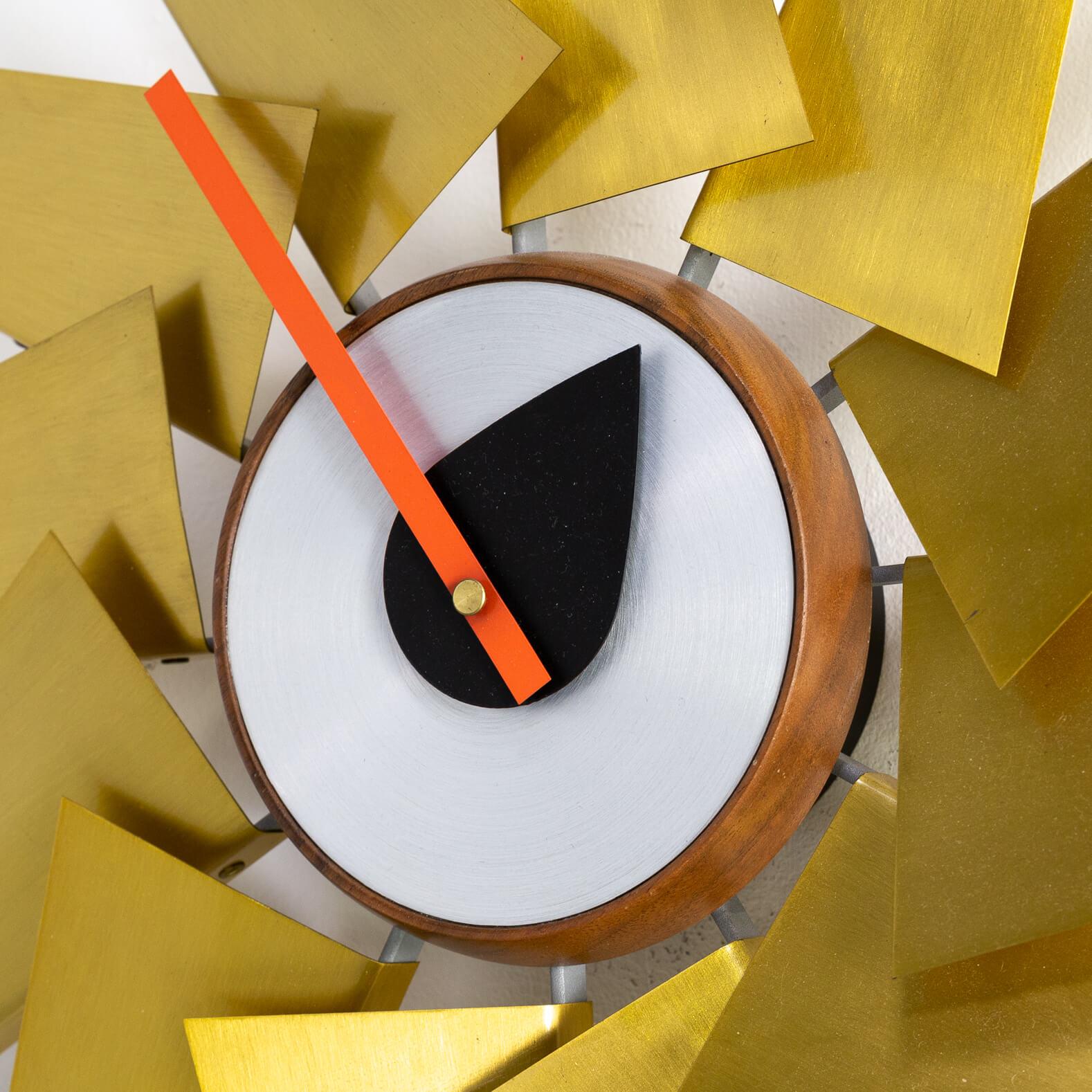 20th Century Midcentury Design ‘turbine’ Wall Clock