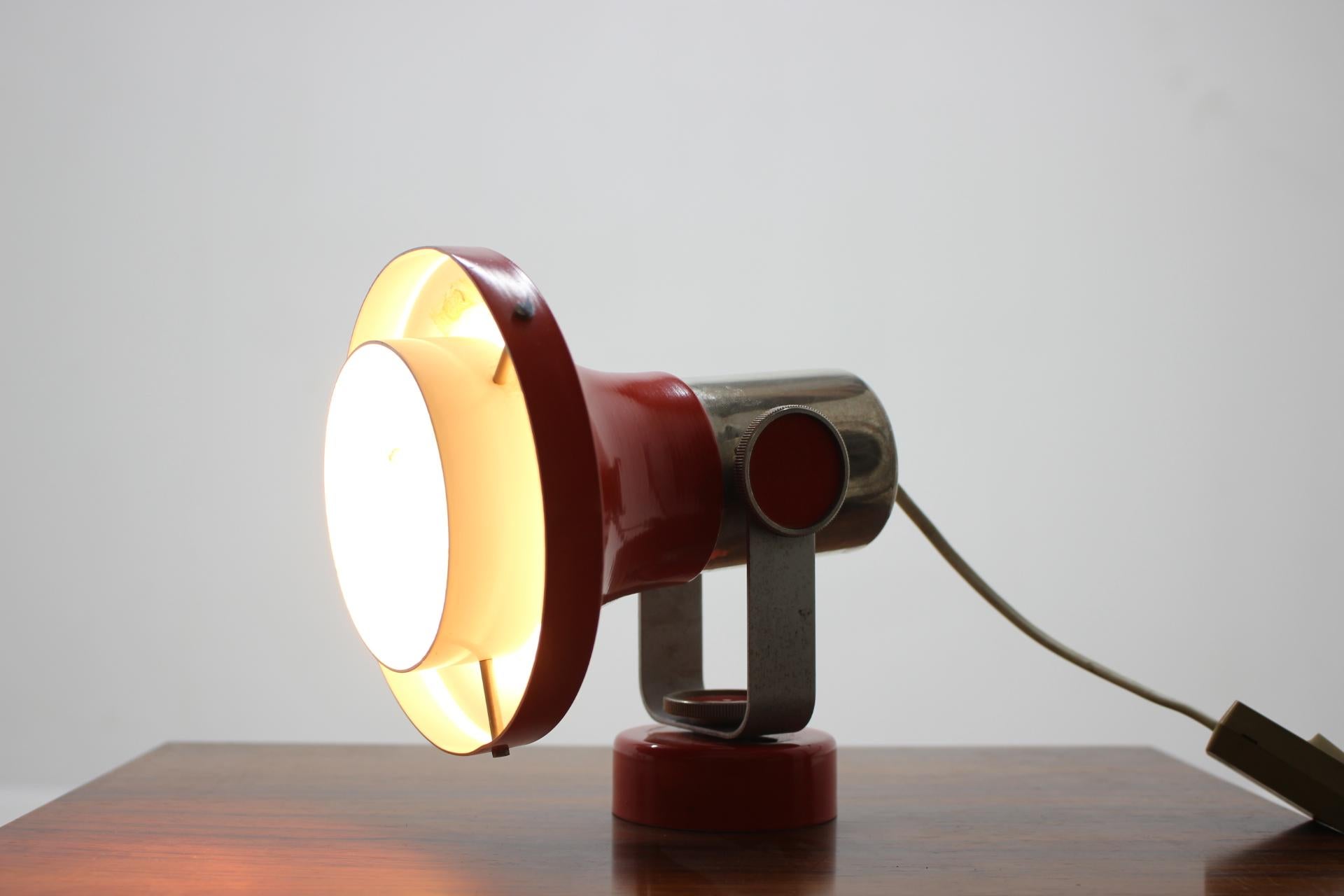 Czech Midcentury Design Wall or Table Lamp by Pavel Grus, 1970s For Sale