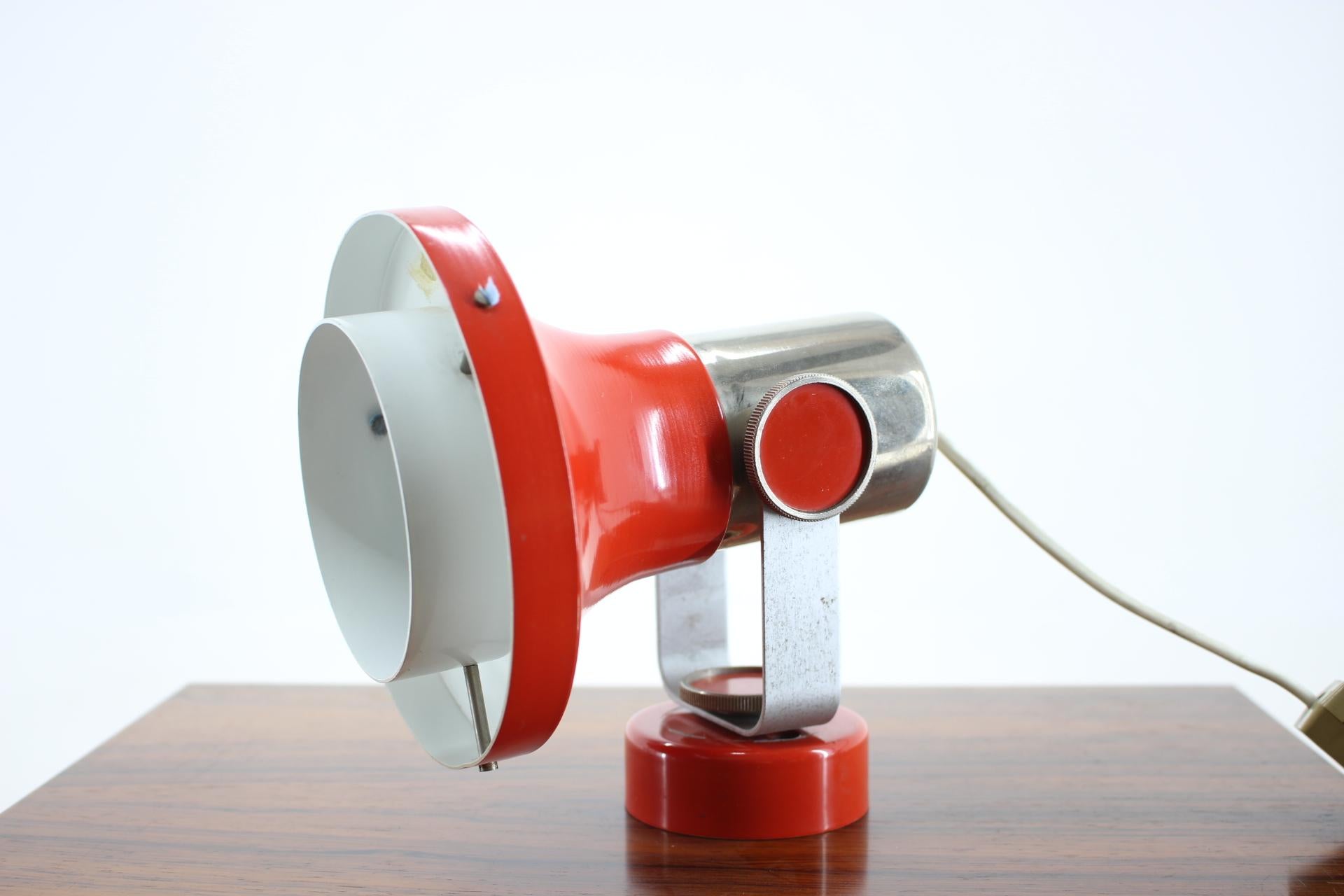 Lacquered Midcentury Design Wall or Table Lamp by Pavel Grus, 1970s For Sale