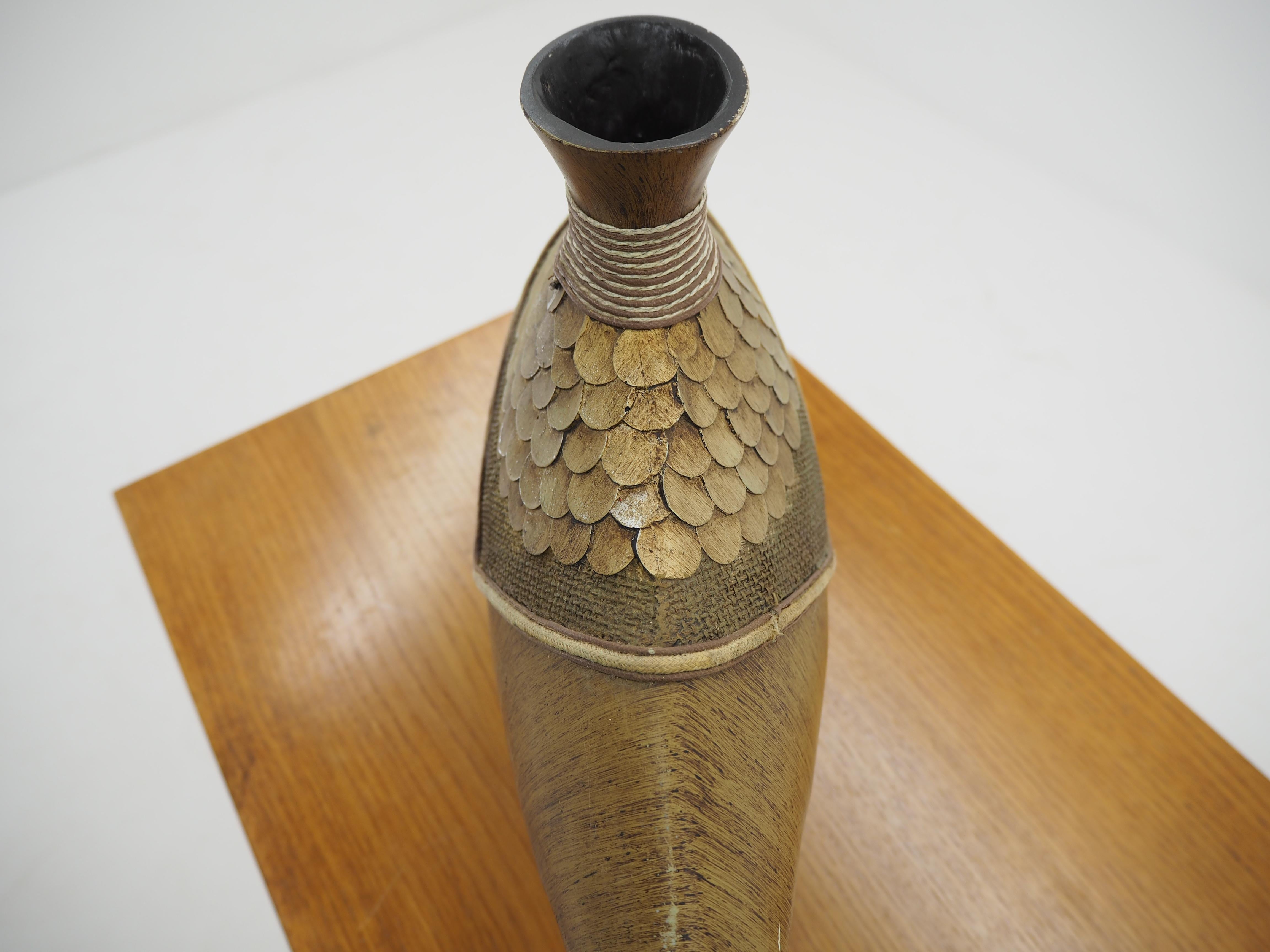 Midcentury Design Wood Vase, 1960s 6