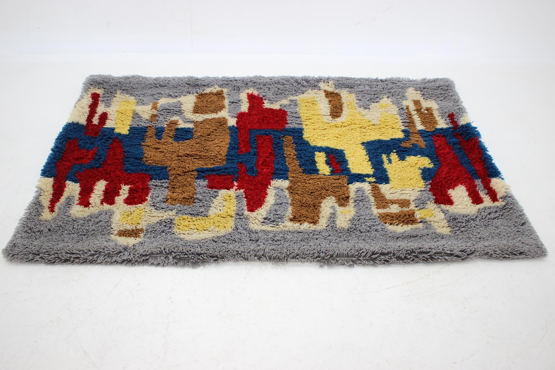 Mid-Century Modern Midcentury Design Wool Carpet in Ege Rya Style, Denmark, 1970 For Sale