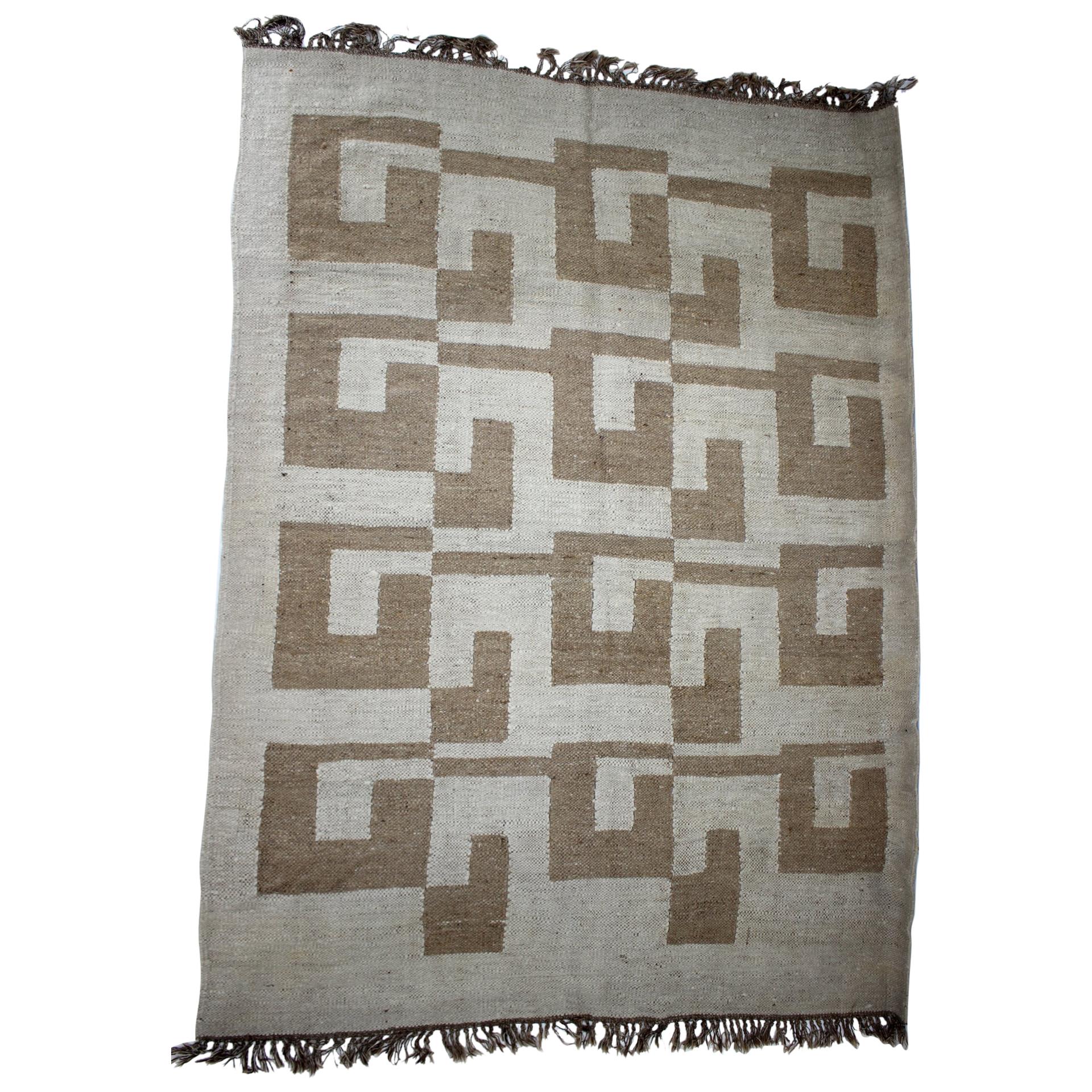 Midcentury Design Wool Carpet Rug / Carpet, 1980