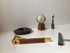 Midcentury Desk/Bar Accessories, Cigar Cutter, Calendar, Ashtray Etc., 1960s