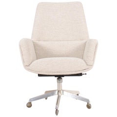 Midcentury Desk Chair with New Boucle Fabric by Finn Juhl, 1960s