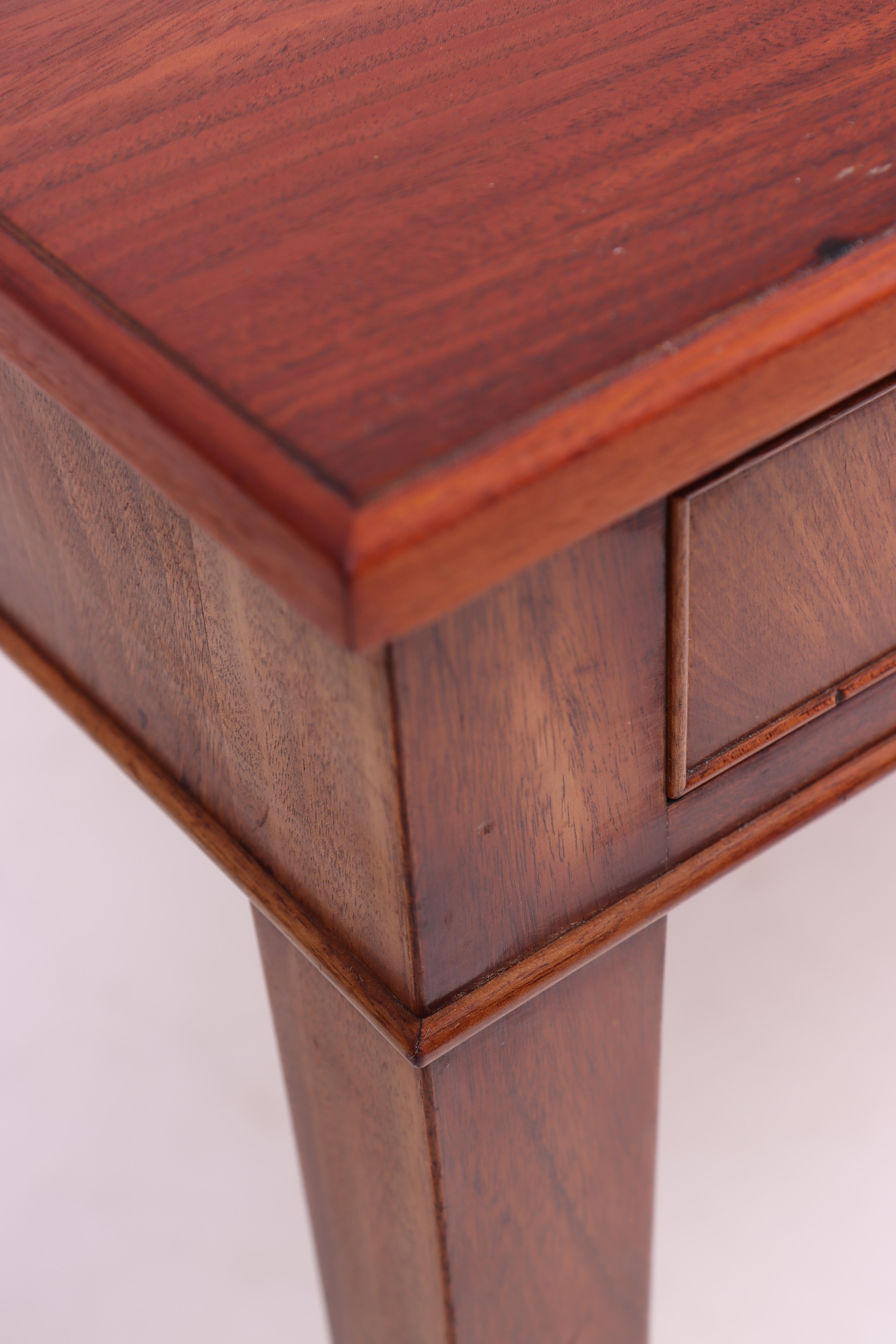 Scandinavian Modern Midcentury Desk in Mahogany Designed by Frits Heningsen, 1950s