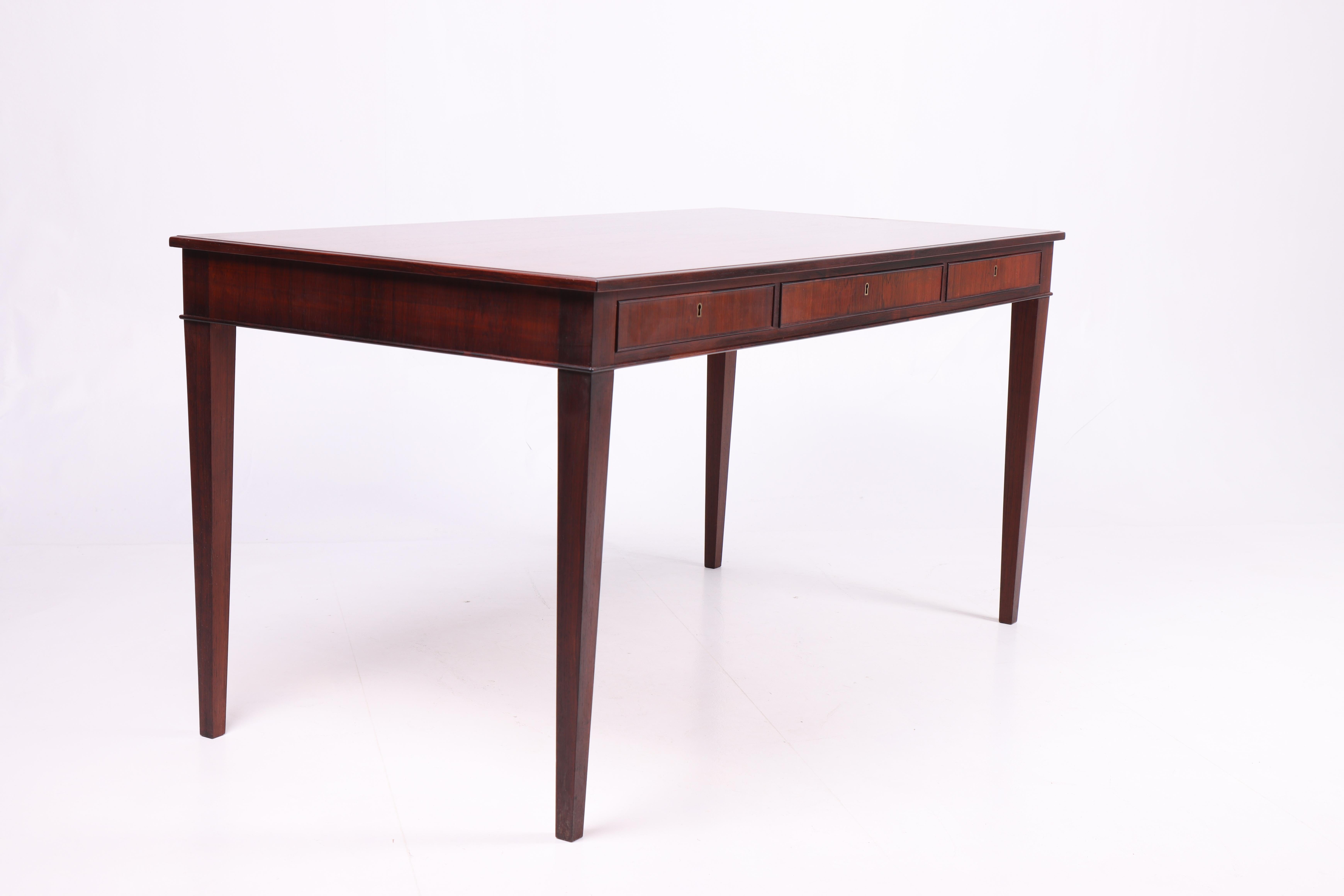 Midcentury Desk in Rosewood Designed by Frits Heningsen, 1950s 1