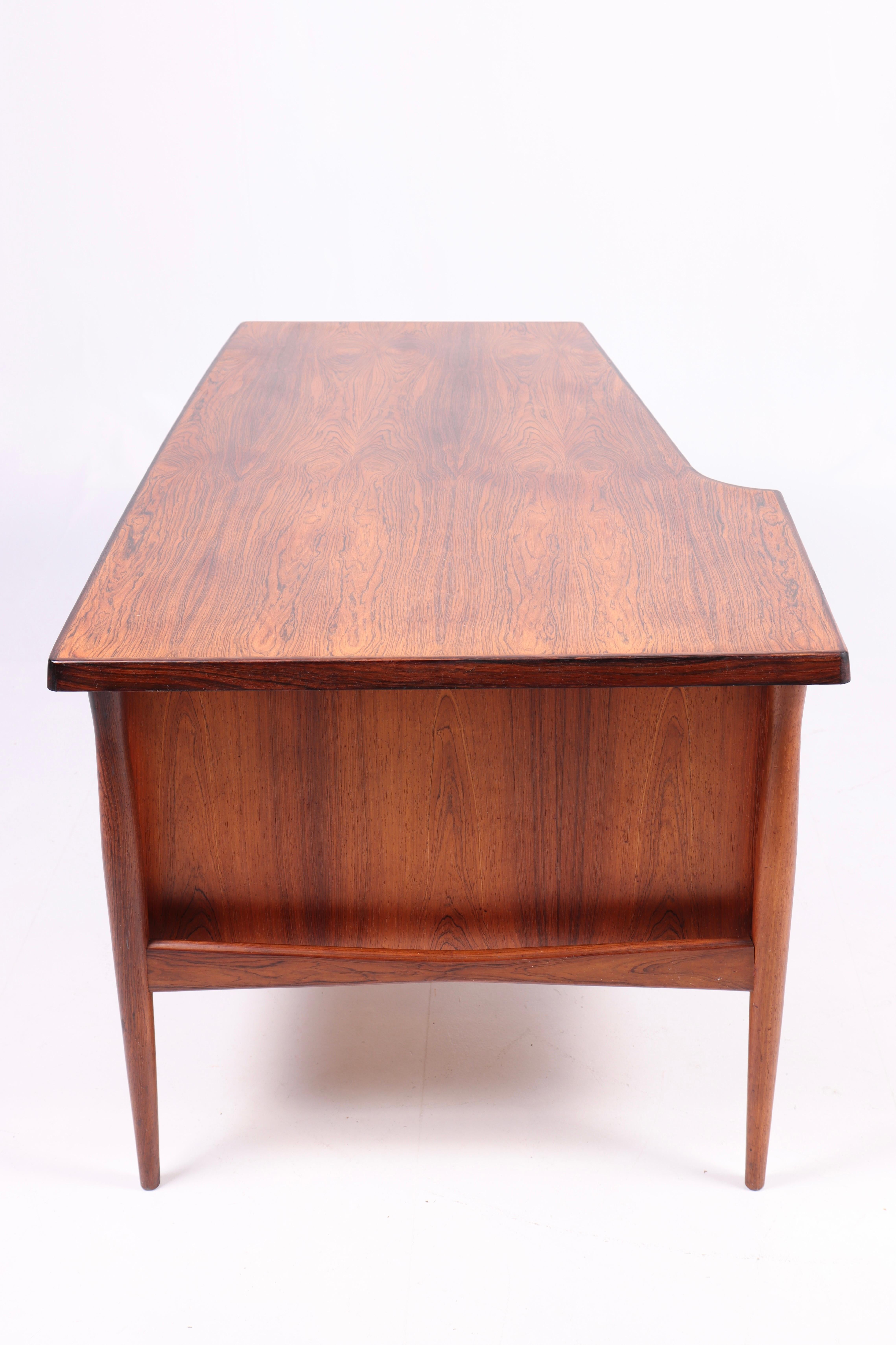Mid-20th Century Midcentury Desk in Rosewood, Made in Denmark 1960s For Sale