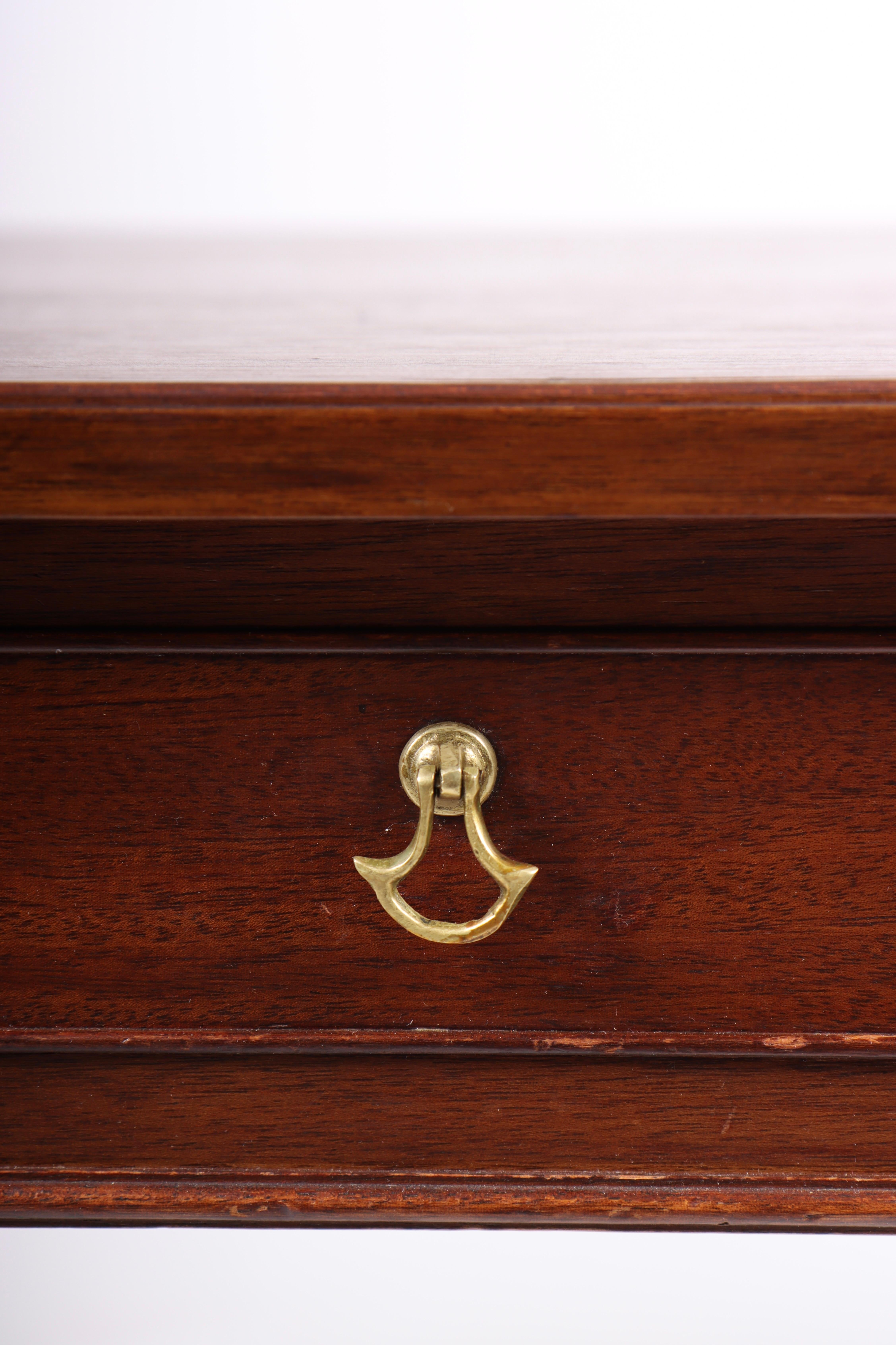 Scandinavian Modern Midcentury Desk in Mahogany Designed by Frits Heningsen, 1950s