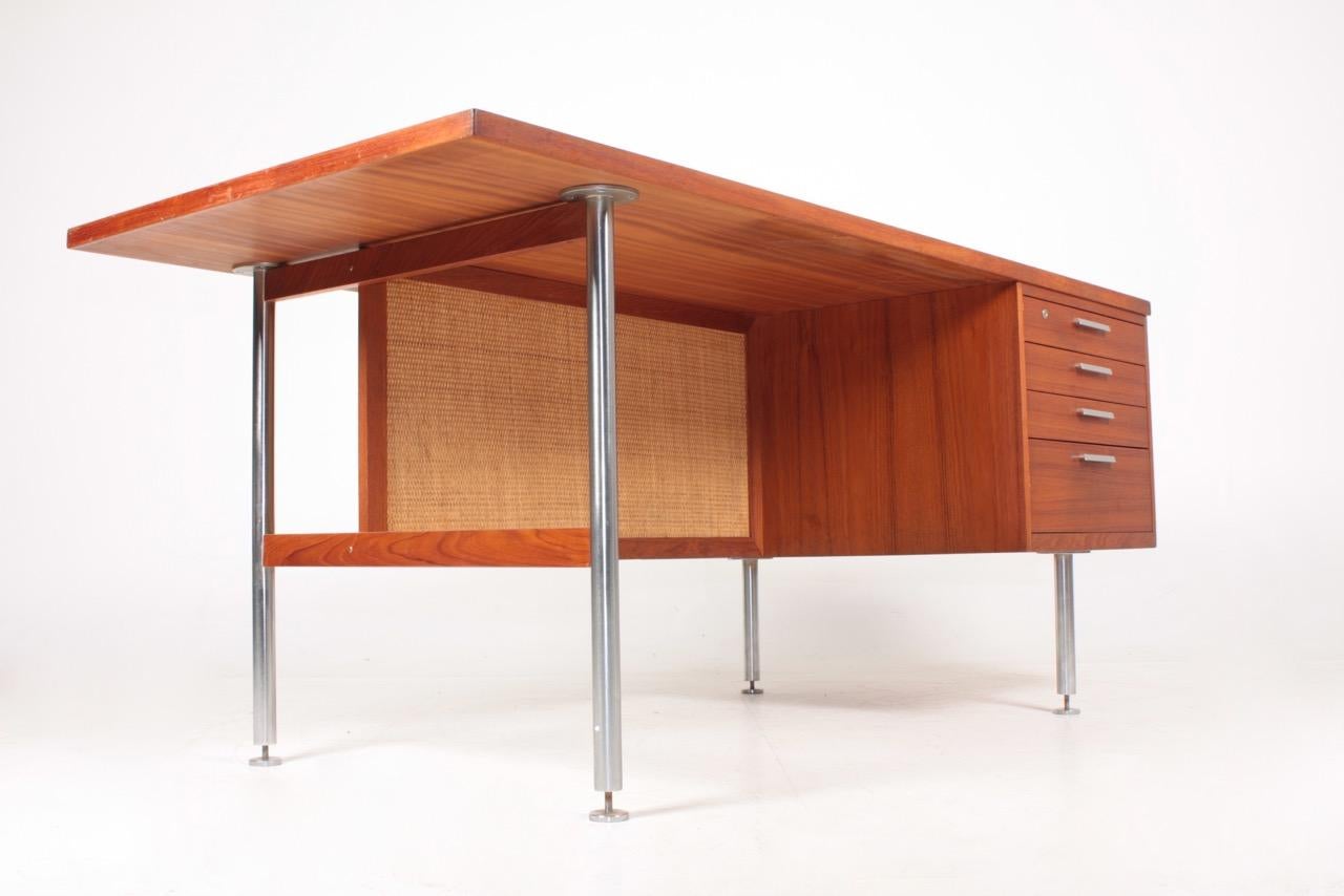 Midcentury Desk in Teak by Kai Kristiansen, Made in Denmark, 1950s In Good Condition In Lejre, DK
