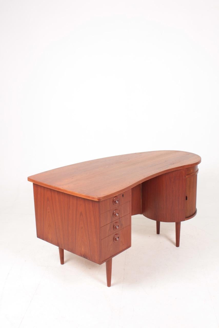 Midcentury Desk in Teak by Kai Kristiansen, Made in Denmak, 1950s 1