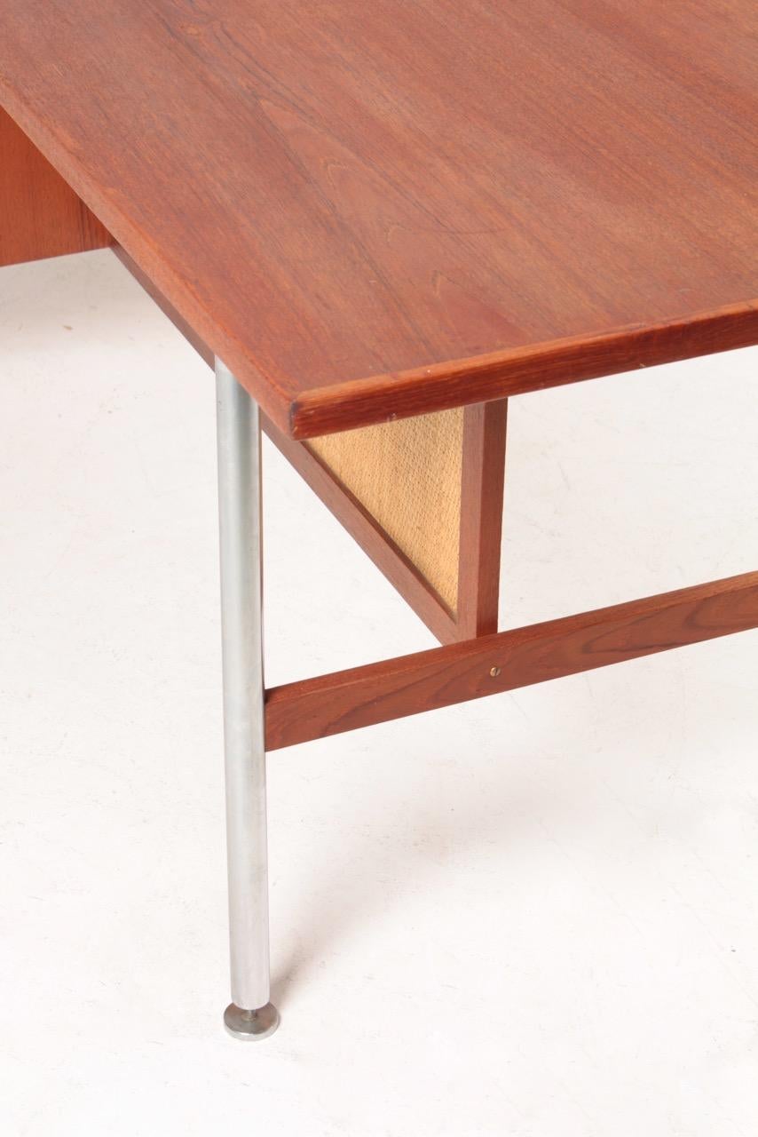 Midcentury Desk in Teak by Kai Kristiansen, Made in Denmark, 1950s 1