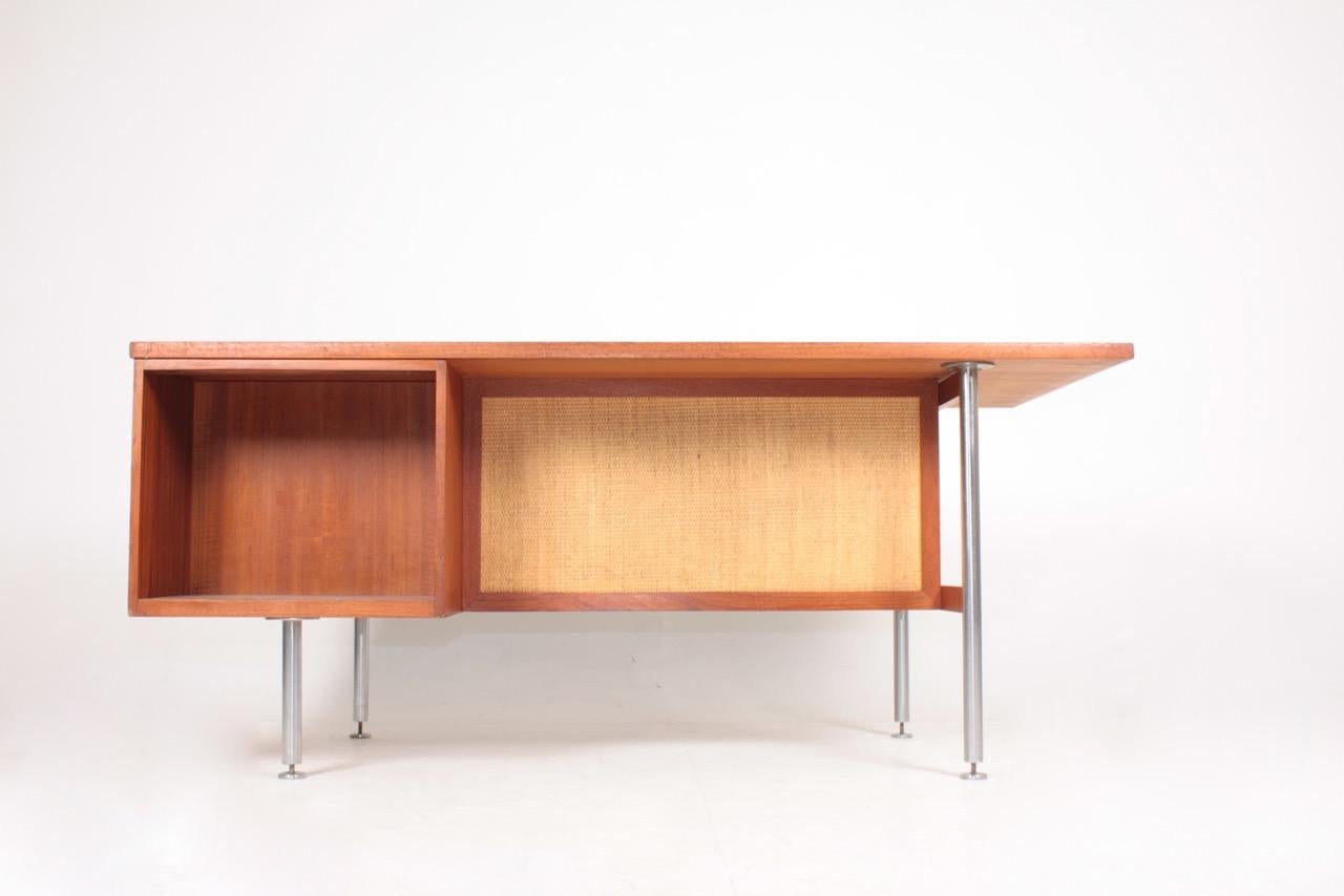 Midcentury Desk in Teak by Kai Kristiansen, Made in Denmark, 1950s 2