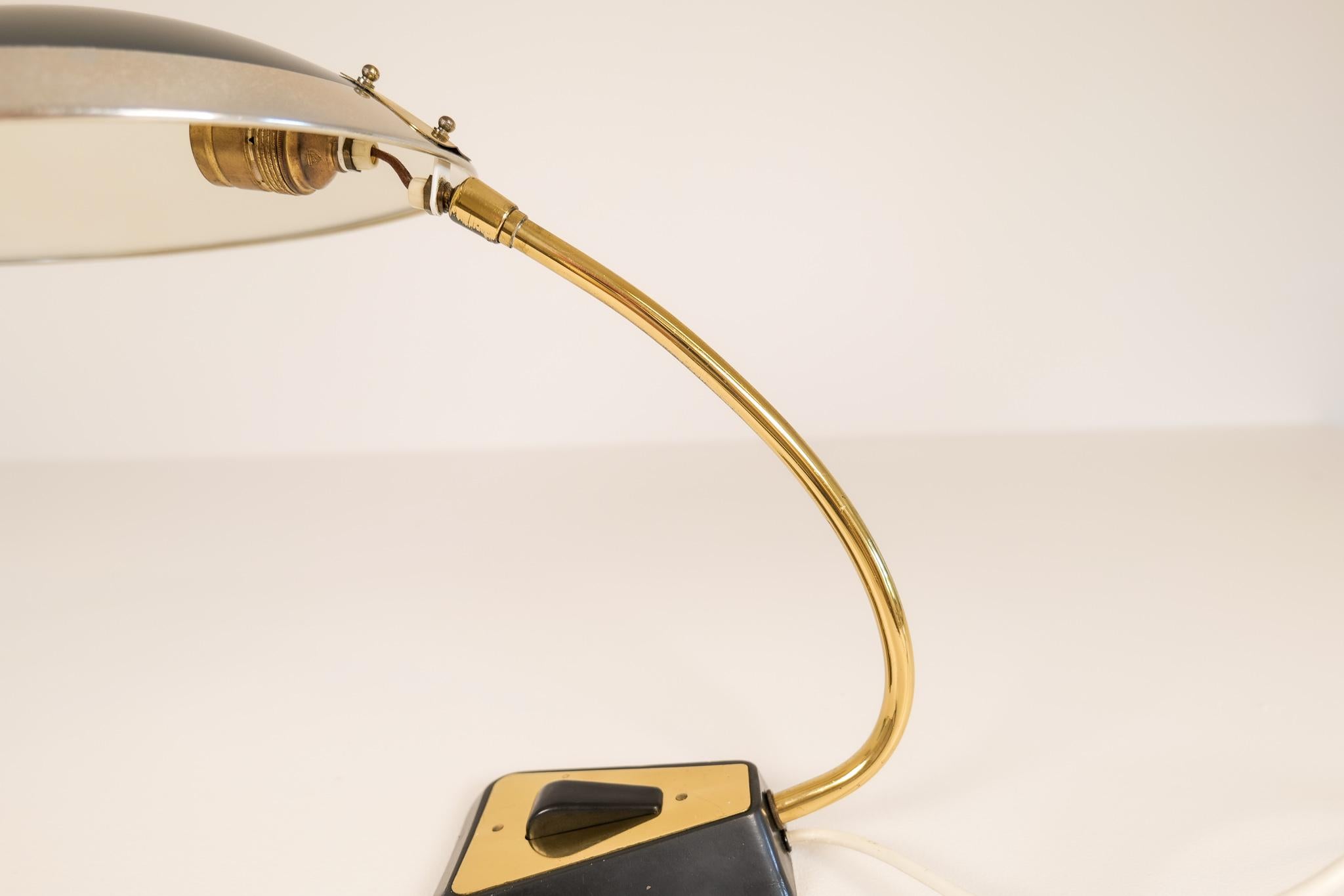 Metal Midcentury Desk Lamp by Helo Leuchten Germany, 1950s