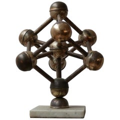 Vintage Midcentury Desk Model of the 'Atomium' Building