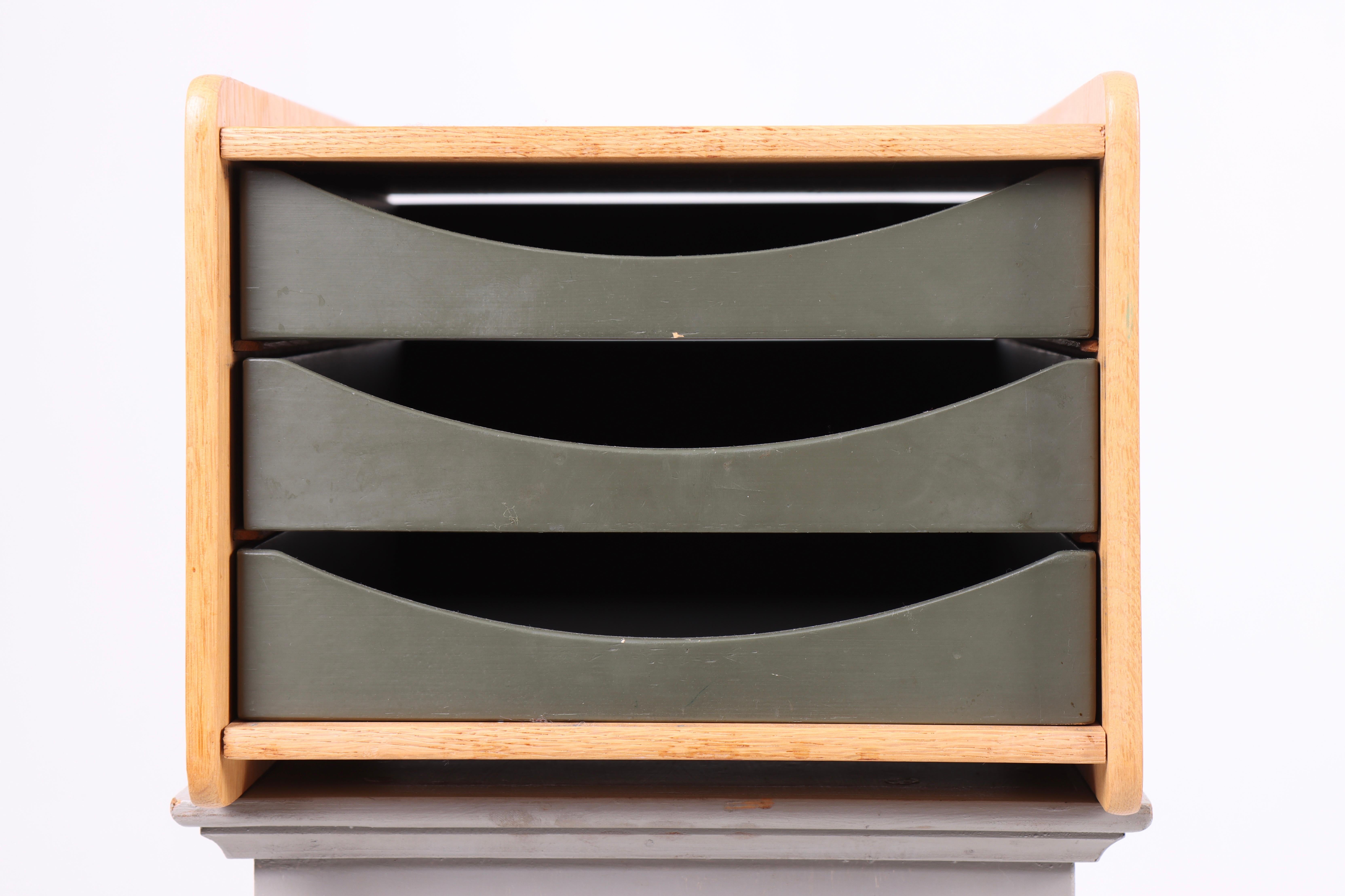 Original desk organizer designed by Maa. Børge Mogensen for Karl Andersson in the 1950s. Made in Denmark. Great condition.
